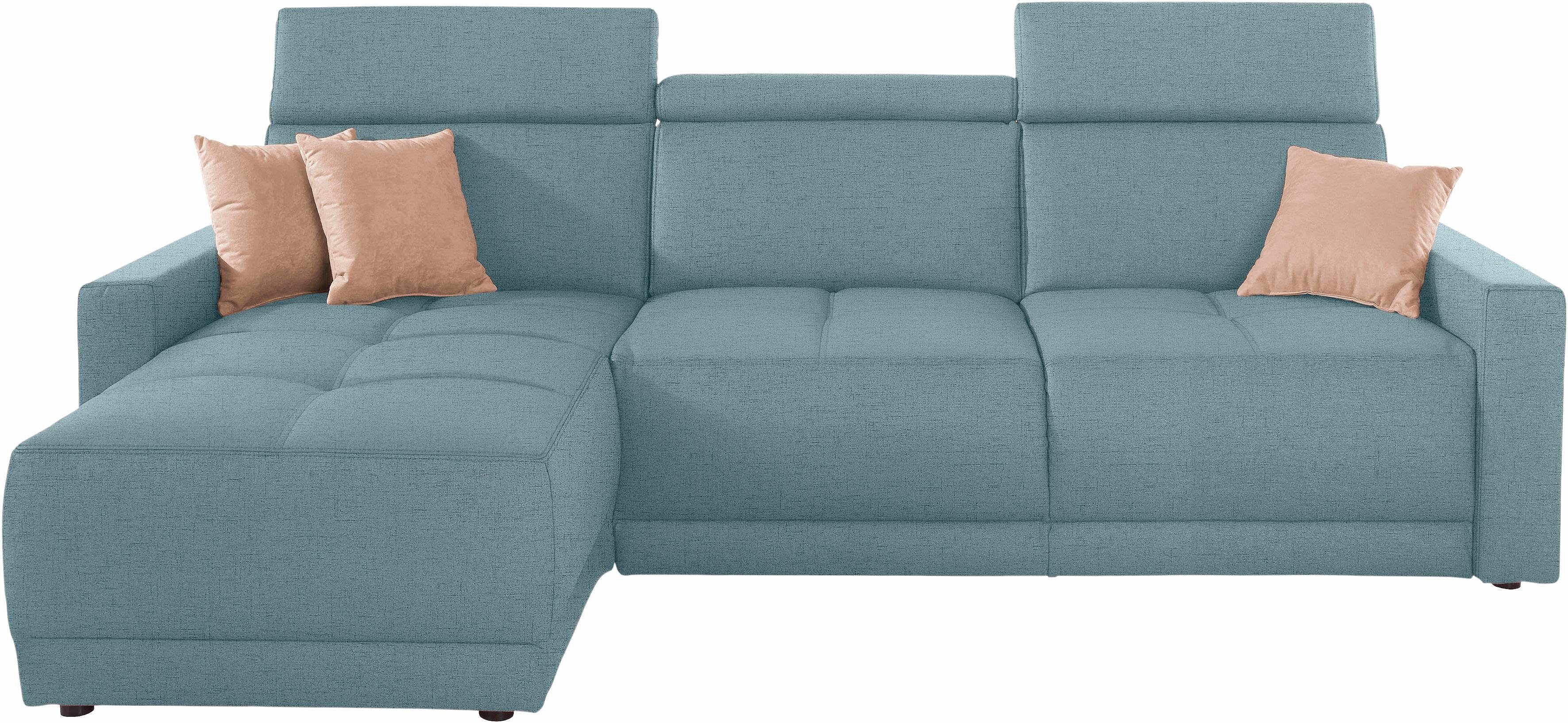 DOMO collection Hoekbank Ava met moderne zitstiksels & mooie dubbele naad, comfortabel, L-vorm