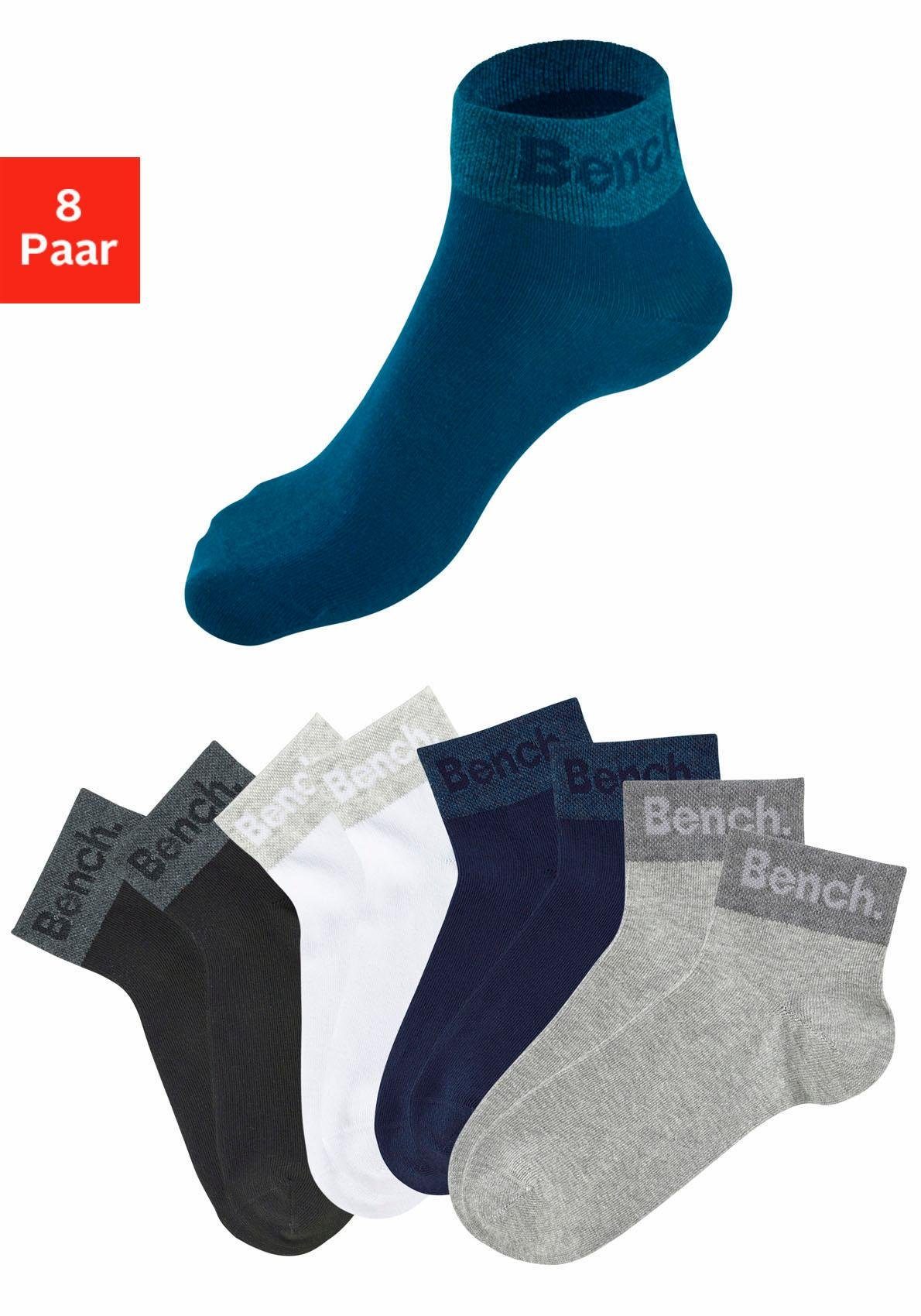Bench. Korte sokken met ingebreid opschrift bij de boord (8 paar)