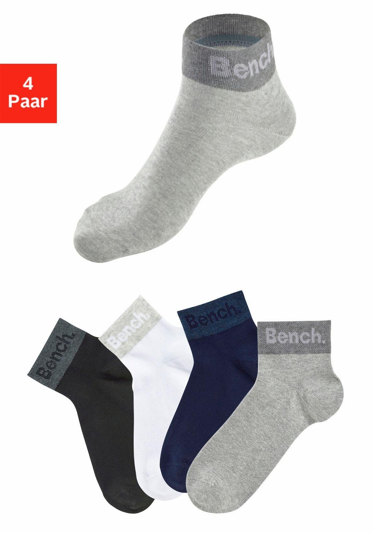 Bench. NU 15% KORTING: BENCH korte sokken (set van 4 paar)