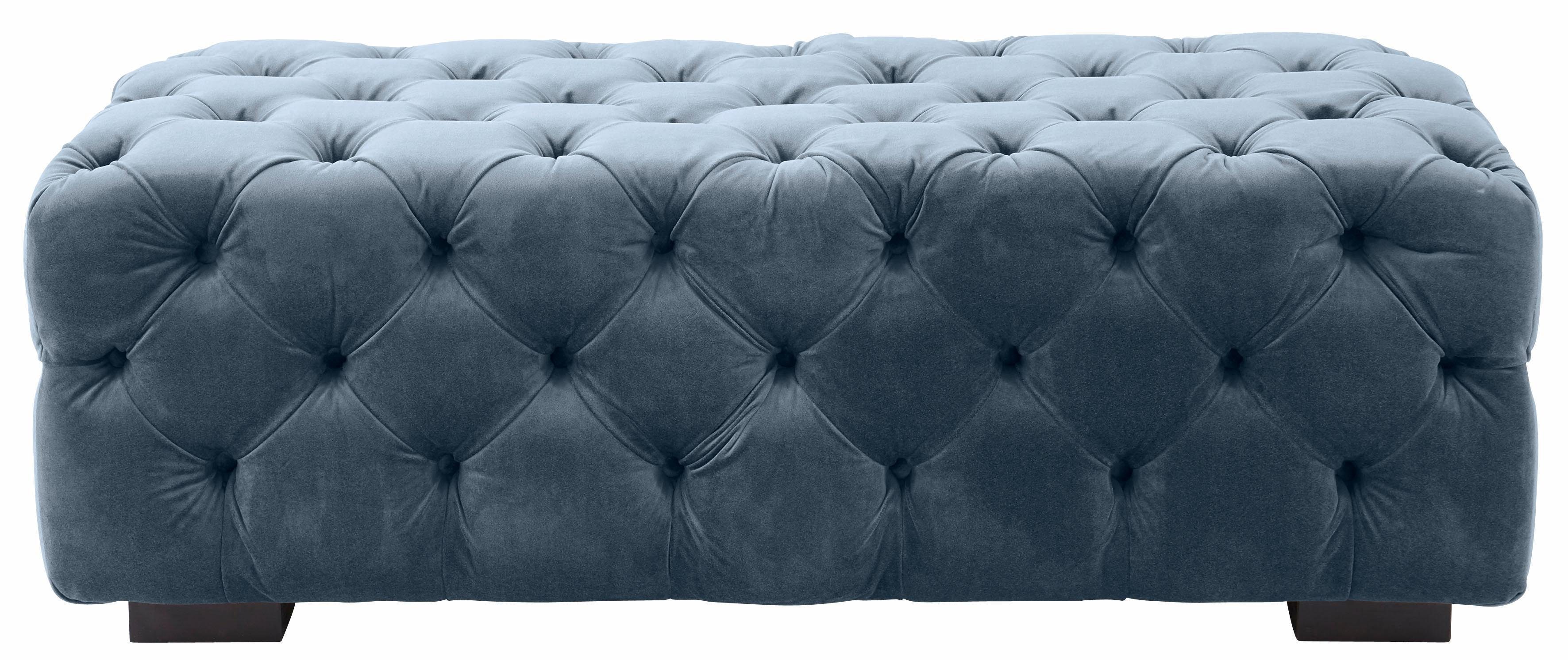 Guido Maria Kretschmer Home&Living Hocker Kalina met klassieke chesterfield-capitonnage