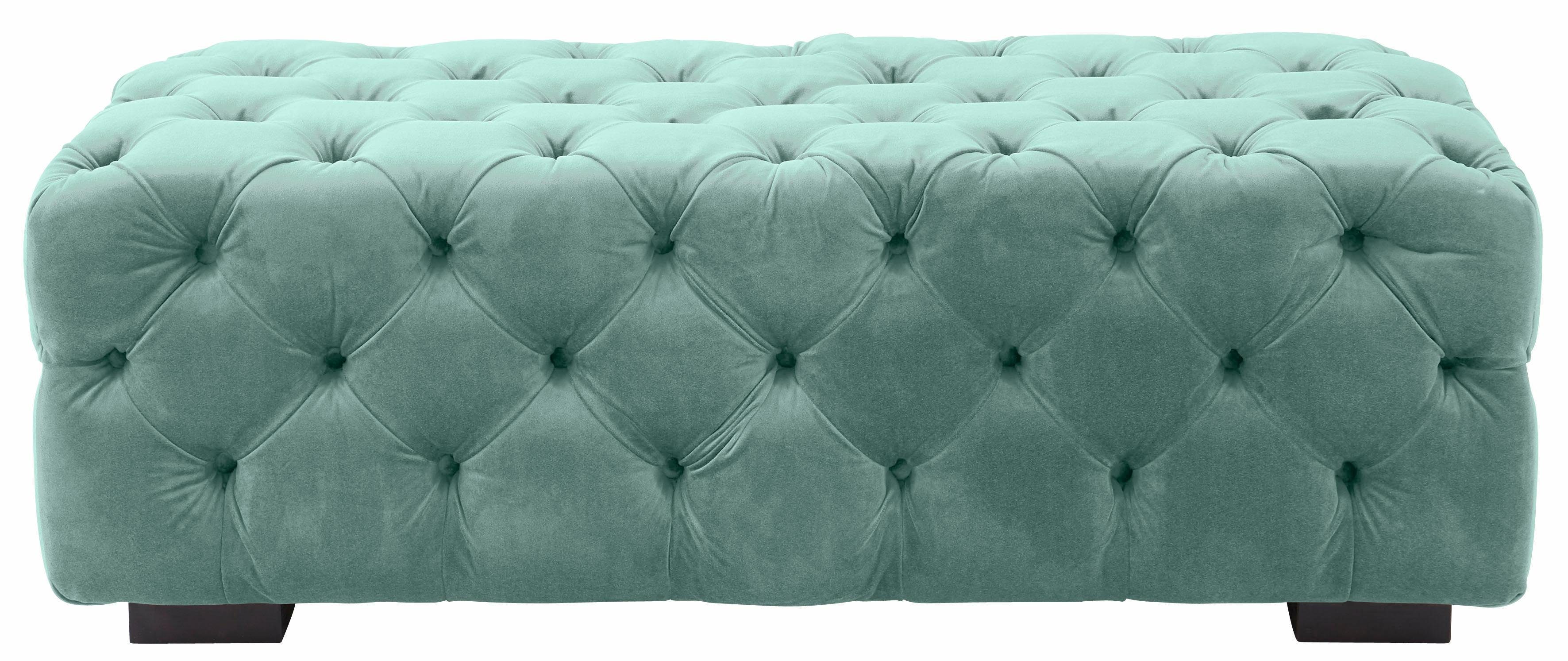 Guido Maria Kretschmer Home&Living Hocker Kalina met klassieke chesterfield-capitonnage