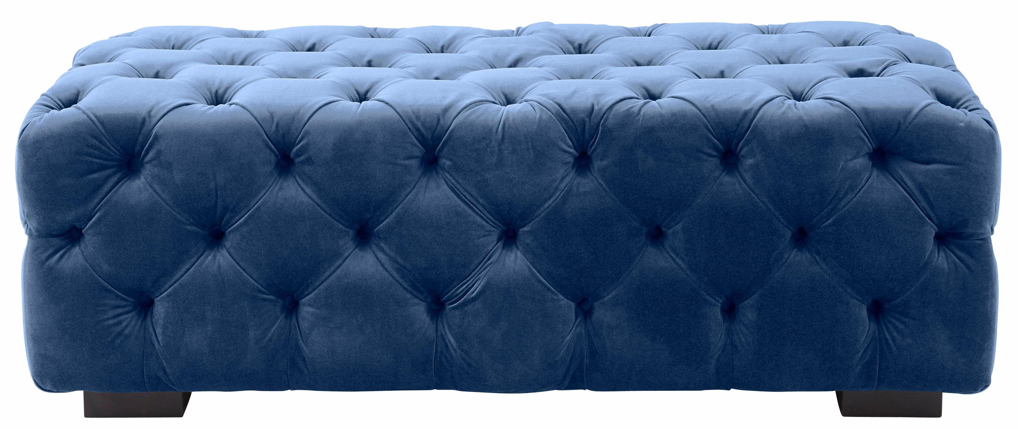 Guido Maria Kretschmer Home&Living Hocker Kalina met klassieke chesterfield-capitonnage