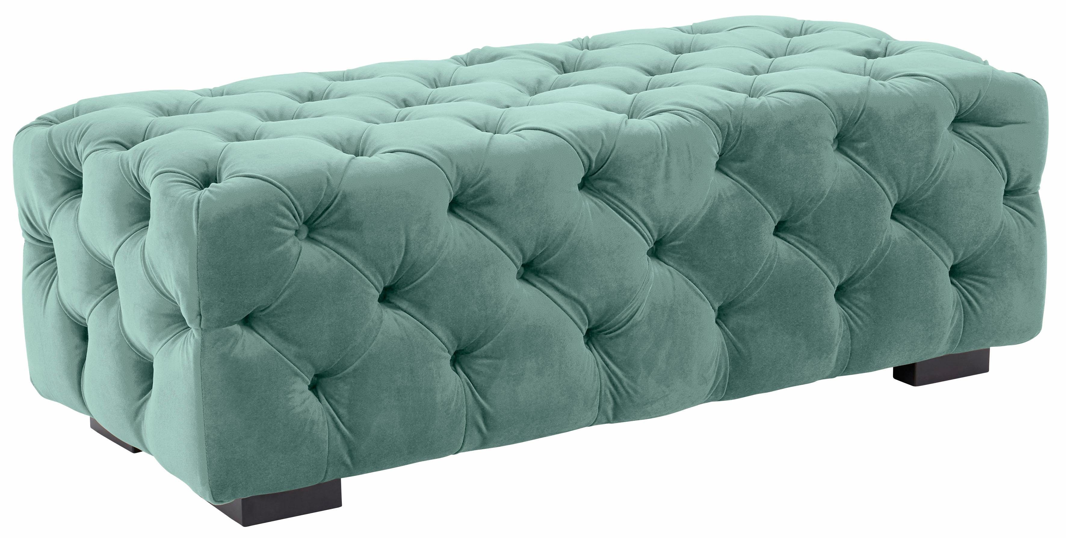 Guido Maria Kretschmer Home&Living Hocker Kalina met klassieke chesterfield-capitonnage