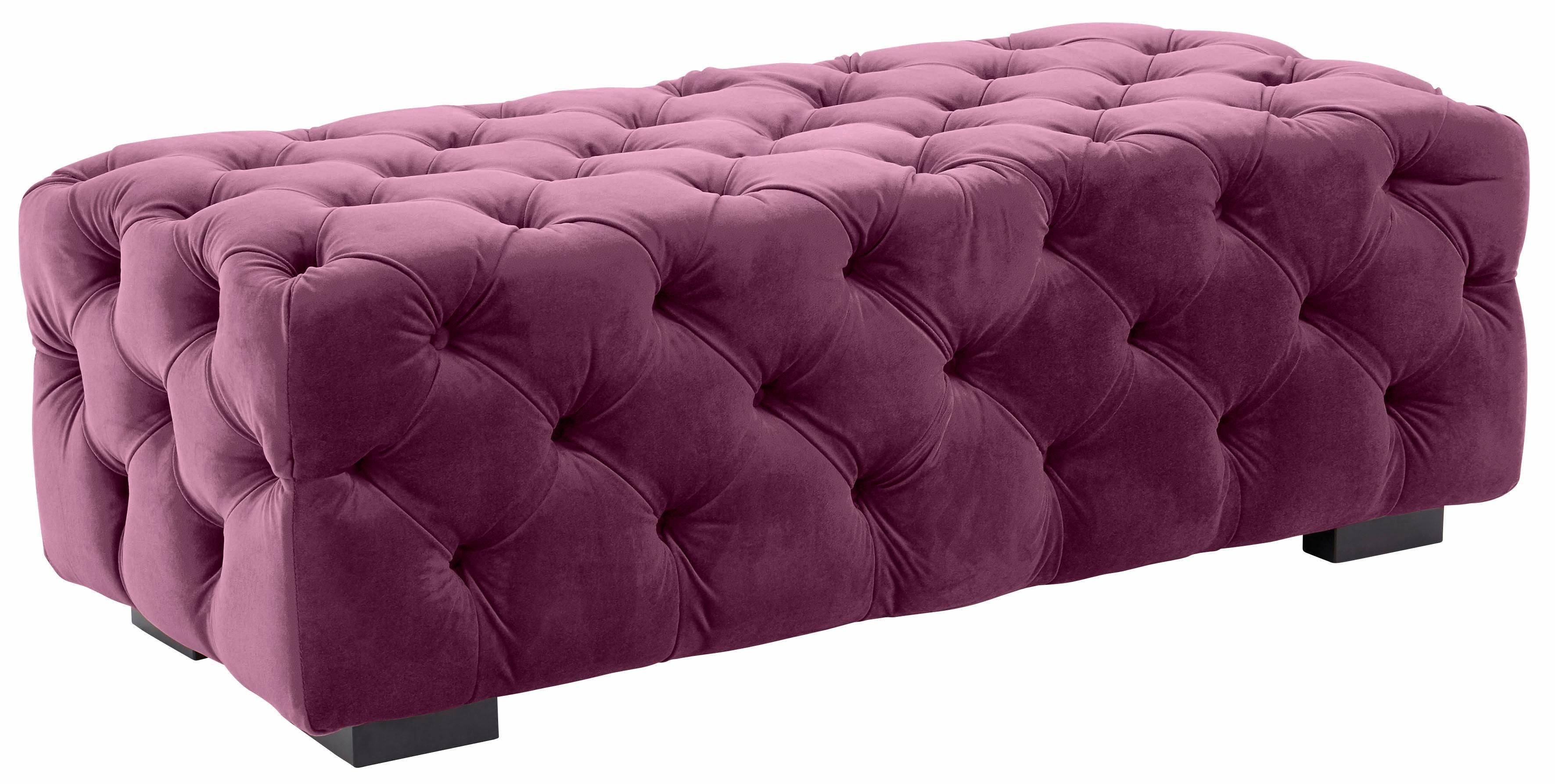 Guido Maria Kretschmer Home&Living Hocker Kalina met klassieke chesterfield-capitonnage