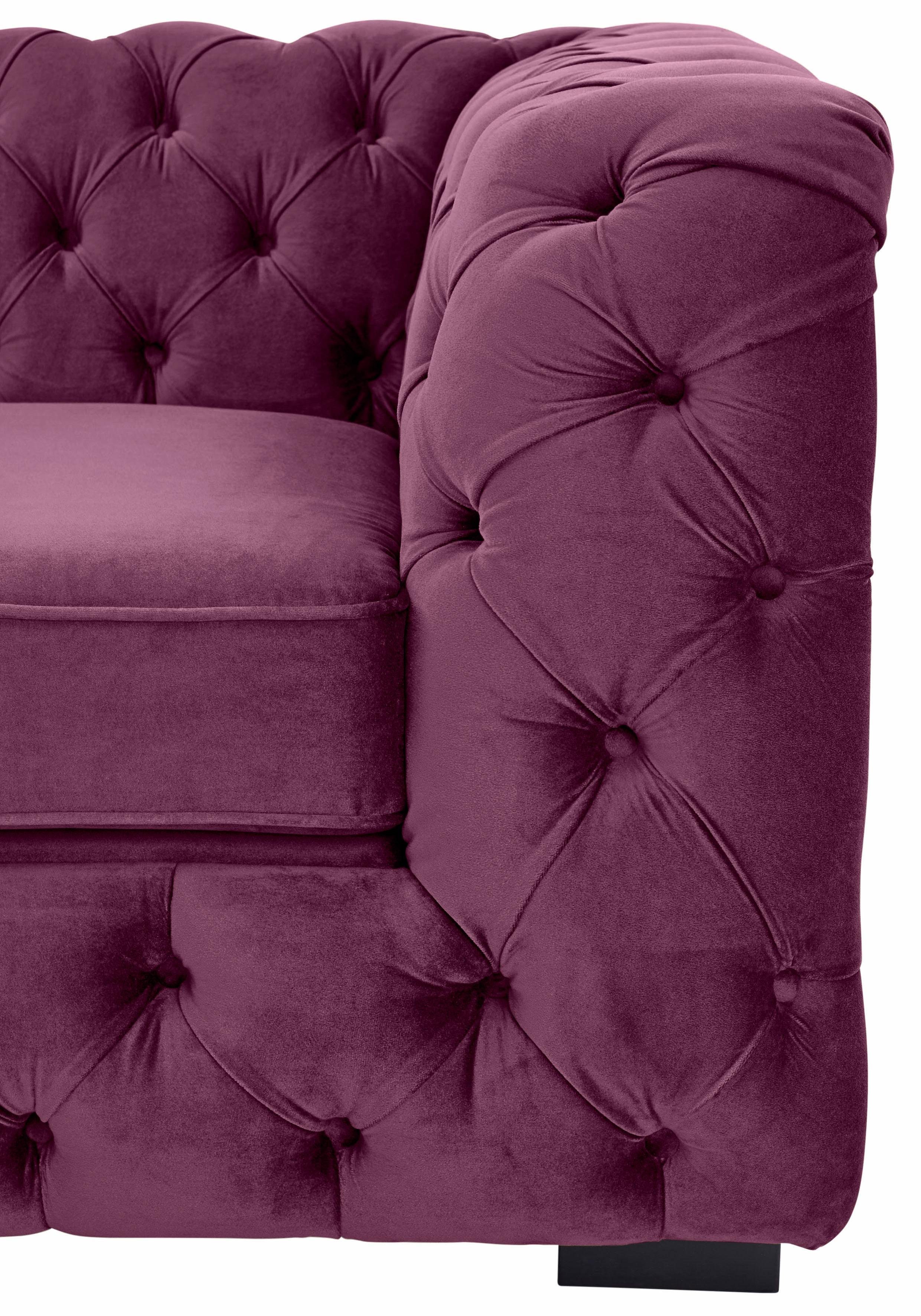 Guido Maria Kretschmer Home&Living Chesterfield-bank Kalina met klassieke chesterfield-capitonnage