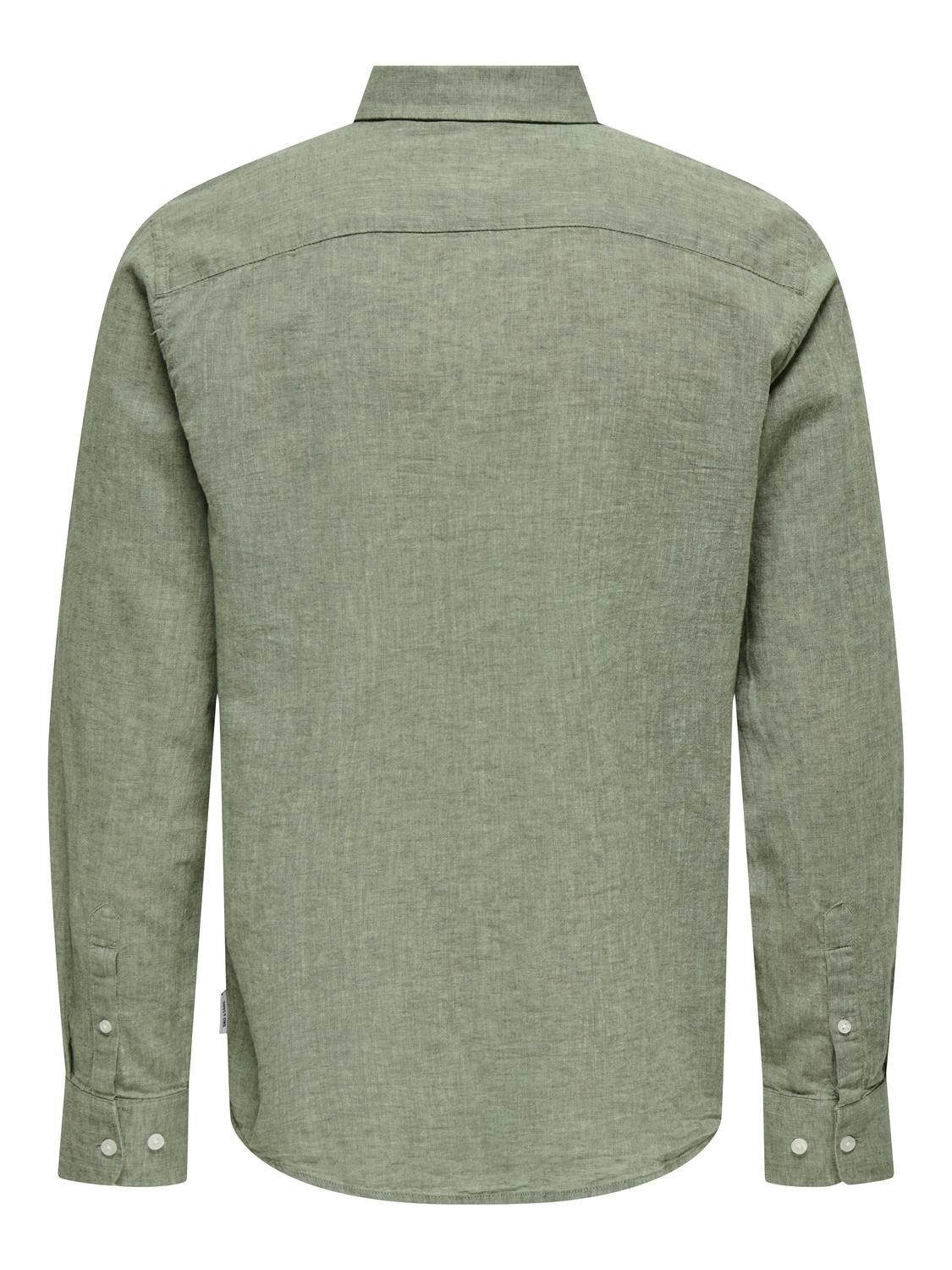 ONLY & SONS Overhemd met lange mouwen ONSCAIDEN LIFE REG LS 1 PKT SHIRT NOOS