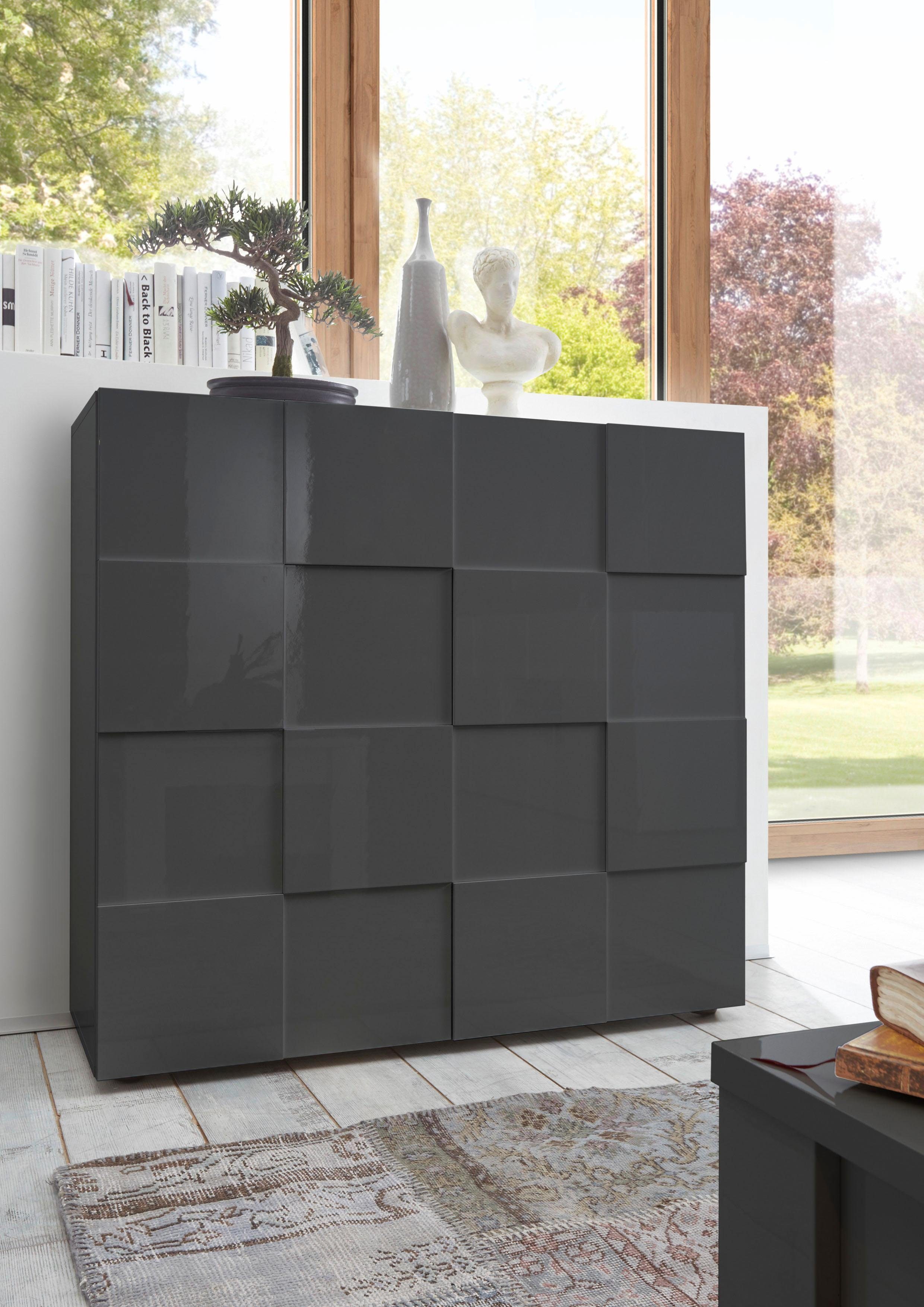 INOSIGN Highboard Dama Hoogte 111 cm, Breedte 121 cm, Commode 2 deuren, Hoge commode