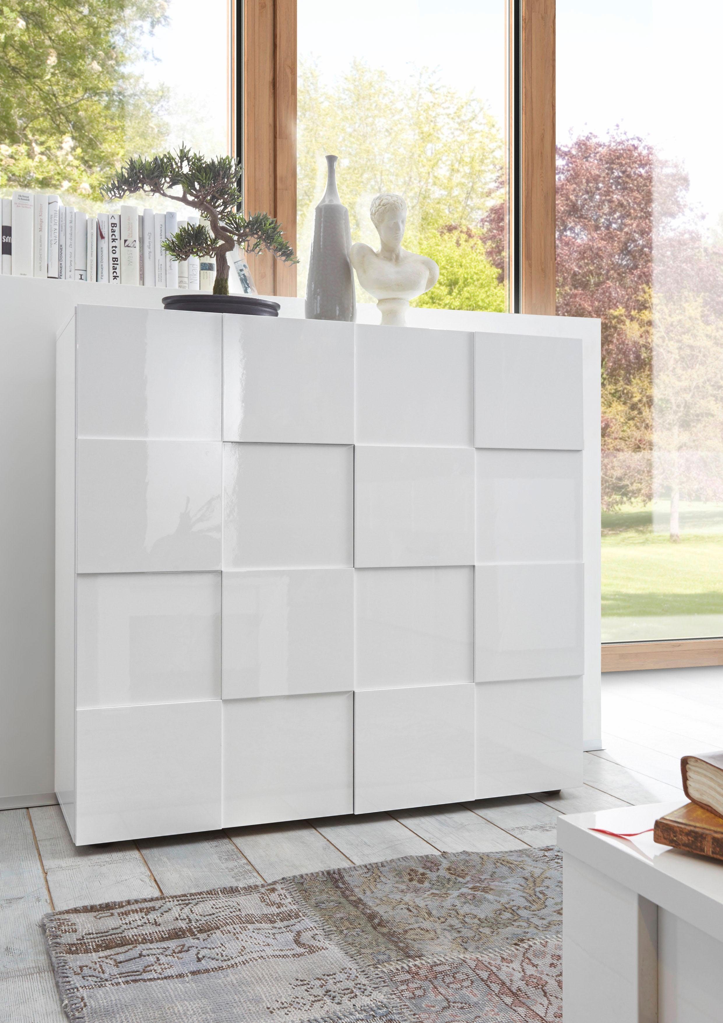 INOSIGN Highboard Dama Hoogte 111 cm, Breedte 121 cm, Commode 2 deuren, Hoge commode