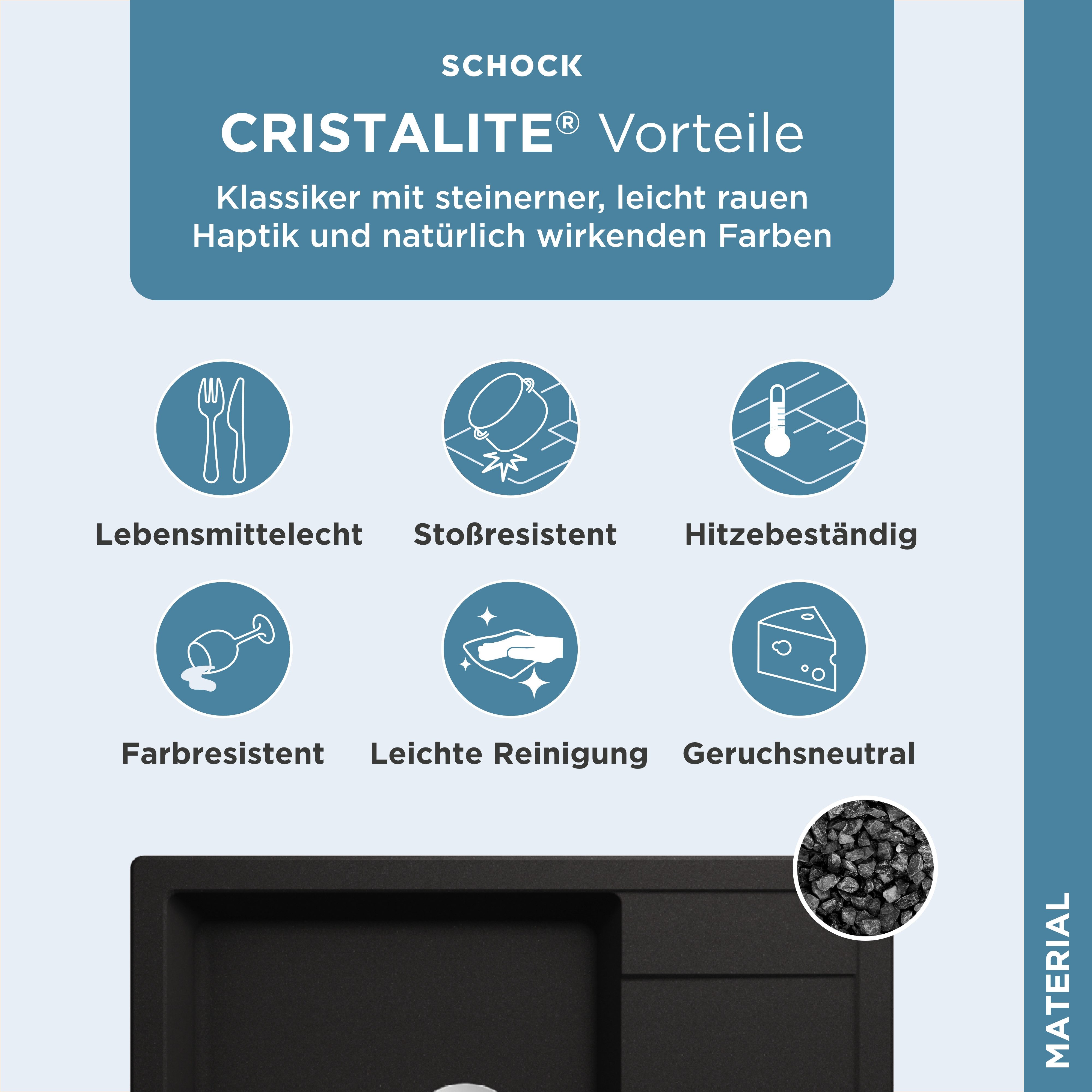 Schock Granieten spoelbak Lucca Plus