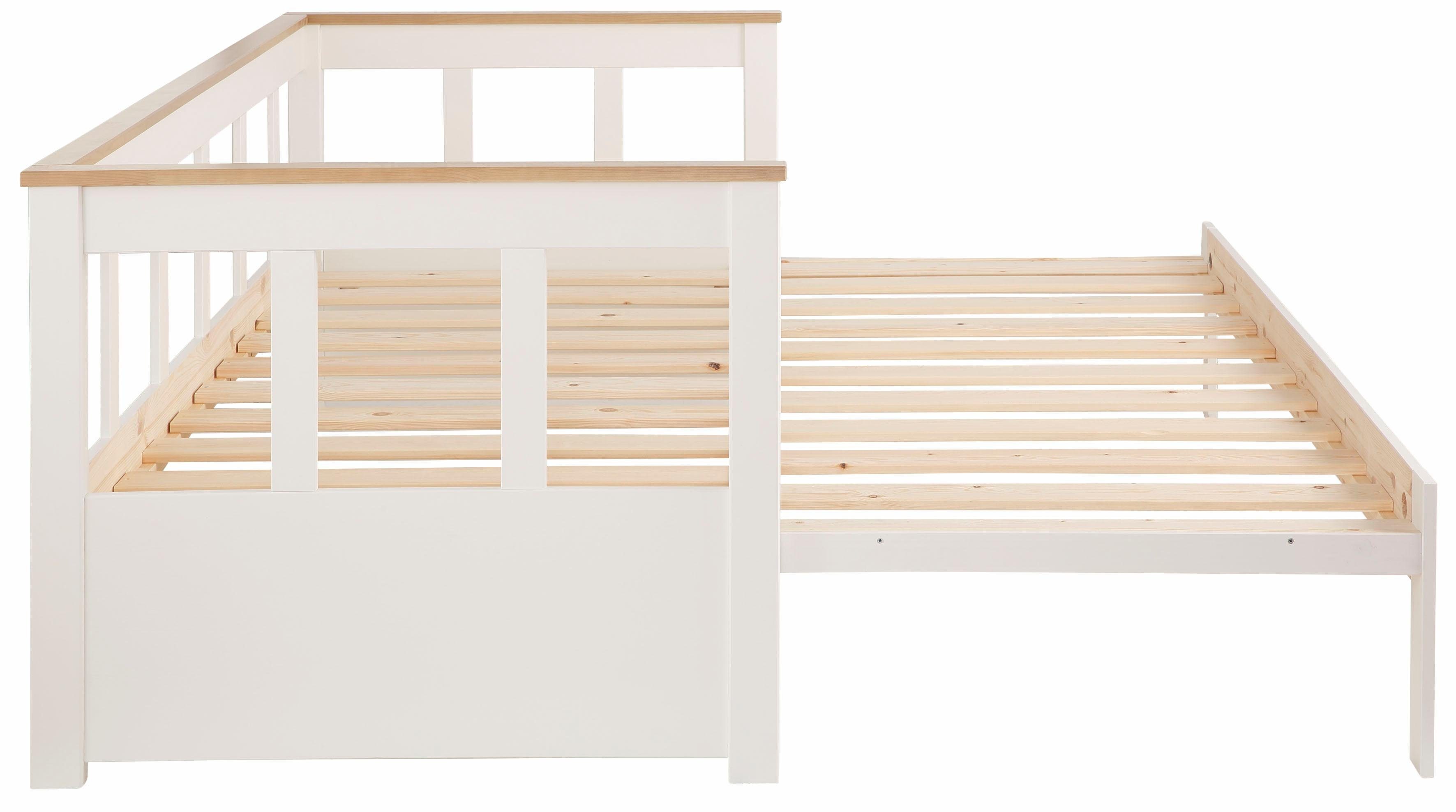Home affaire Slaapbank "AIRA" kinderbed, logeerbed, scandi-design, lade optioneel met uittrekbare slaapruimte, ideaal voor de jeugd- of logeerkamer