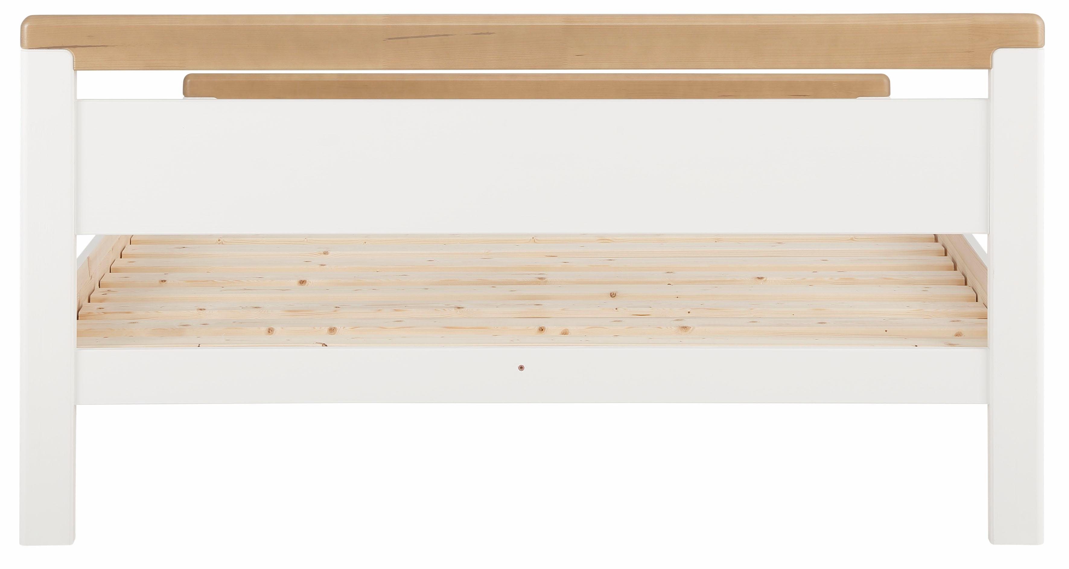 Home affaire Massief houten ledikant "CAPRE" in Scandinavische landhuisstijl in verschillende breedtes verkrijgbaar, gecertificeerd massief hout, latten look