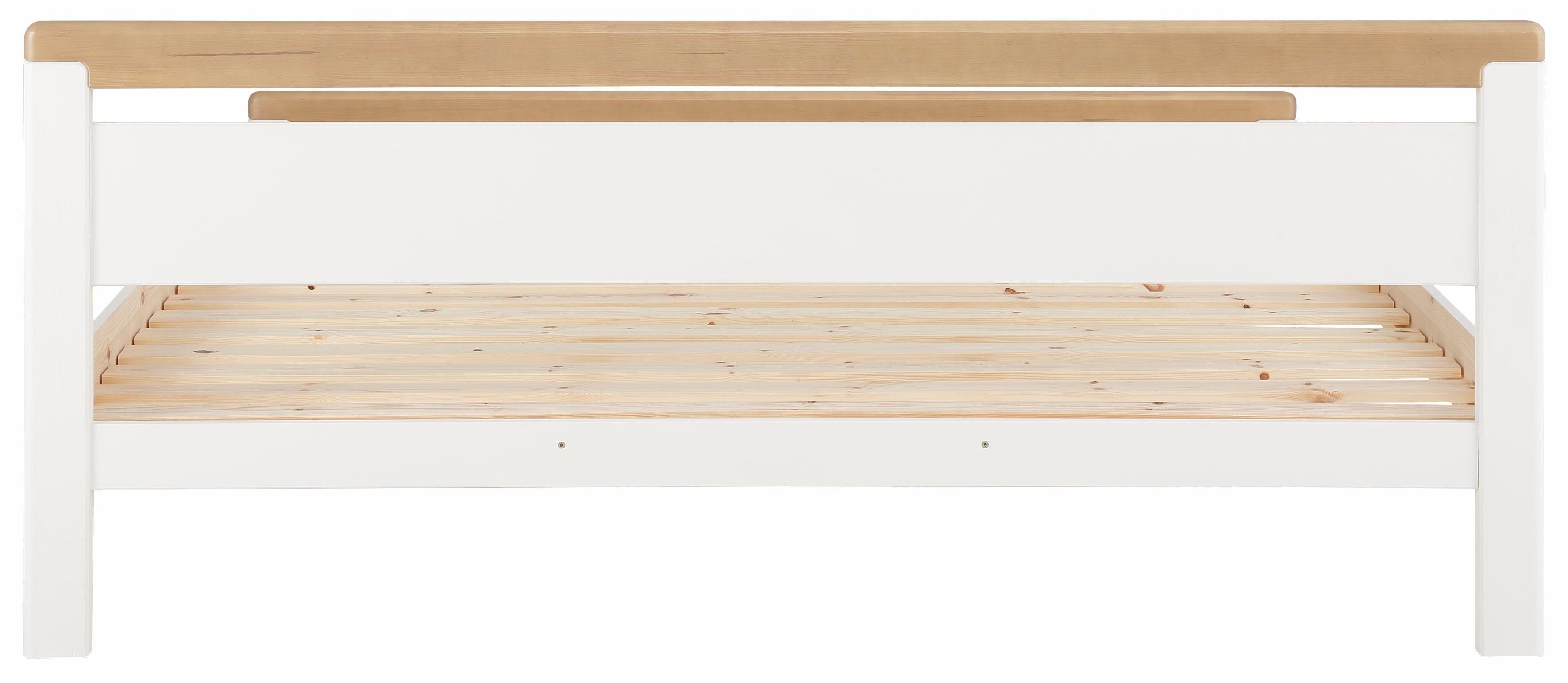 Home affaire Massief houten ledikant "CAPRE" in Scandinavische landhuisstijl in verschillende breedtes verkrijgbaar, gecertificeerd massief hout, latten look
