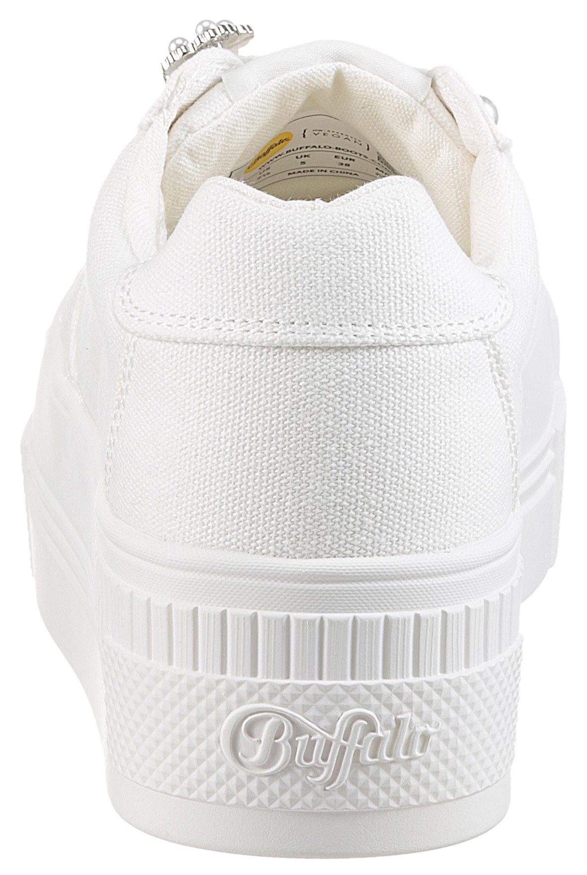 Buffalo Plateausneakers PAIRED ICE , veterschoen, vrijetijdssneaker, lage schoen met sieraandeel