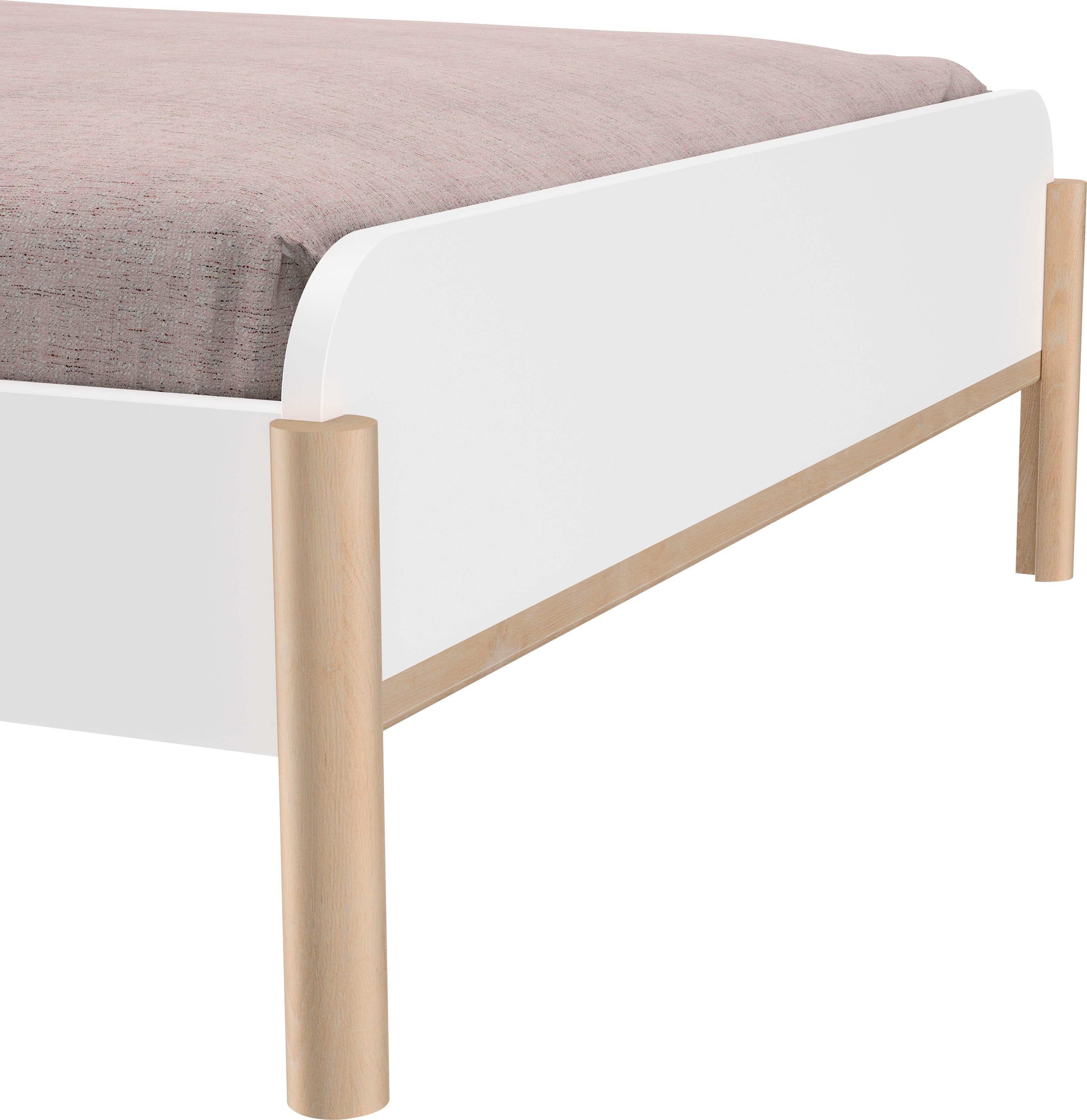 Gami Kinderbed 1-persoons, kinderbed, met ledverlichting bij het hoofdbord, 90x200 cm