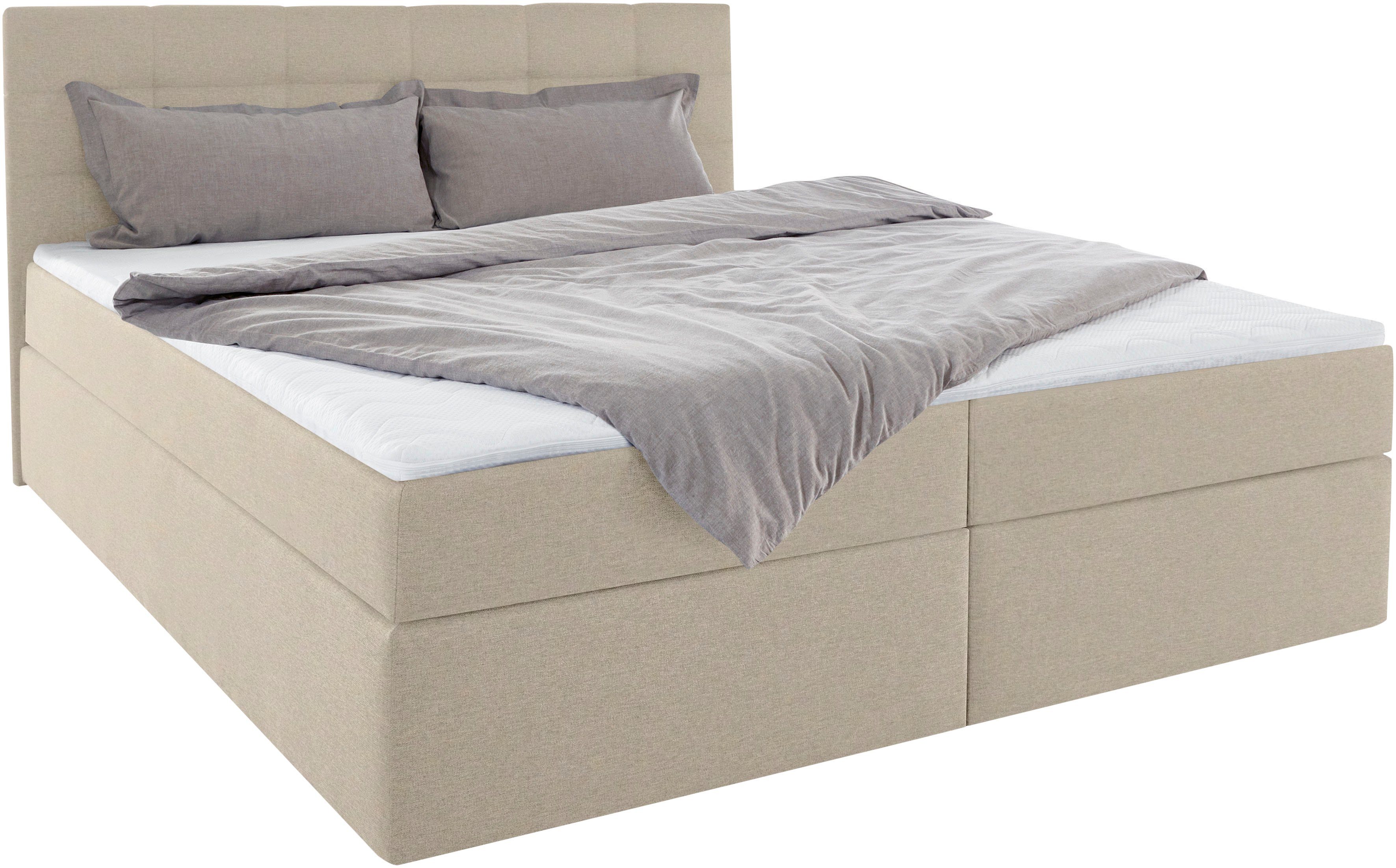 INOSIGN Boxspring OVALO optioneel met bedbox, verkrijgbaar in h2, h3 & h4