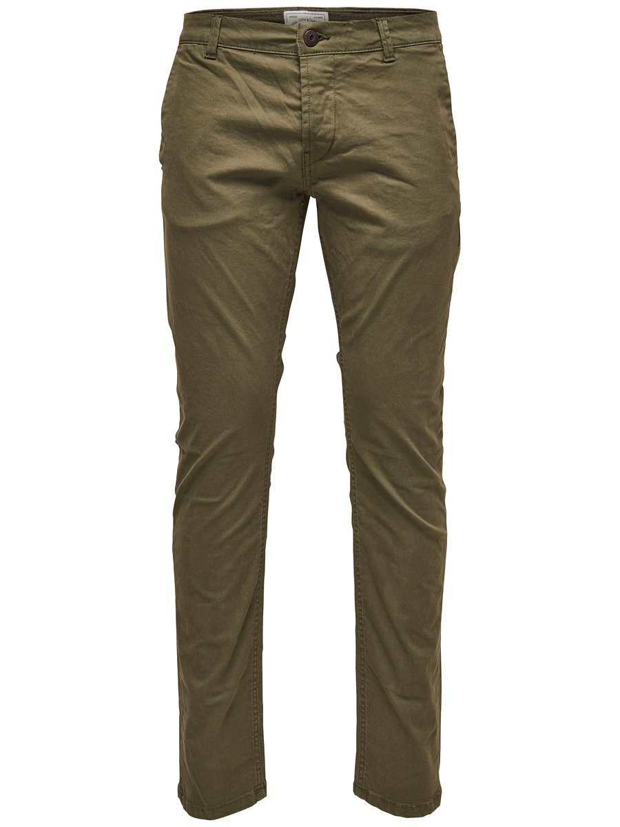 Only & Sons NU 15% KORTING: ONLY & SONS Effen katoenen chino
