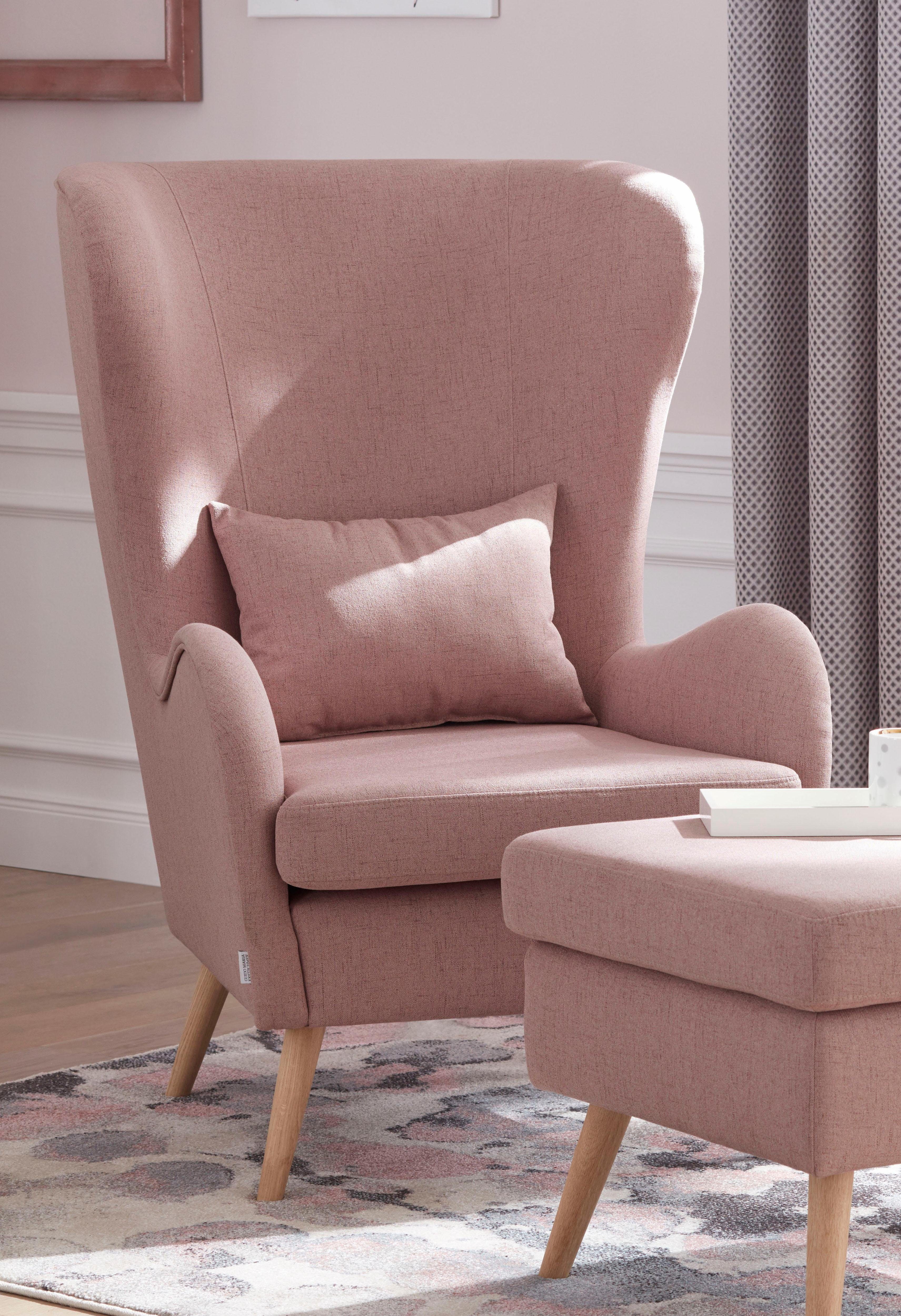 Guido Maria Kretschmer Home&Living Fauteuil Salla ook in imitatiebont en fijn corduroy, veel bekledingsopties, oorfauteuil (set)