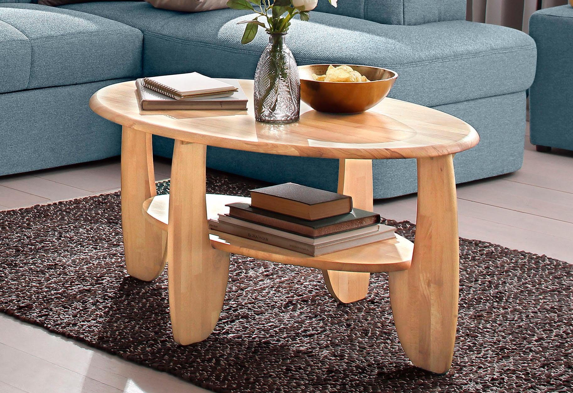 Home affaire Salontafel van massief hout wildeiken of beukenkernhout fsc®-gecertificeerd