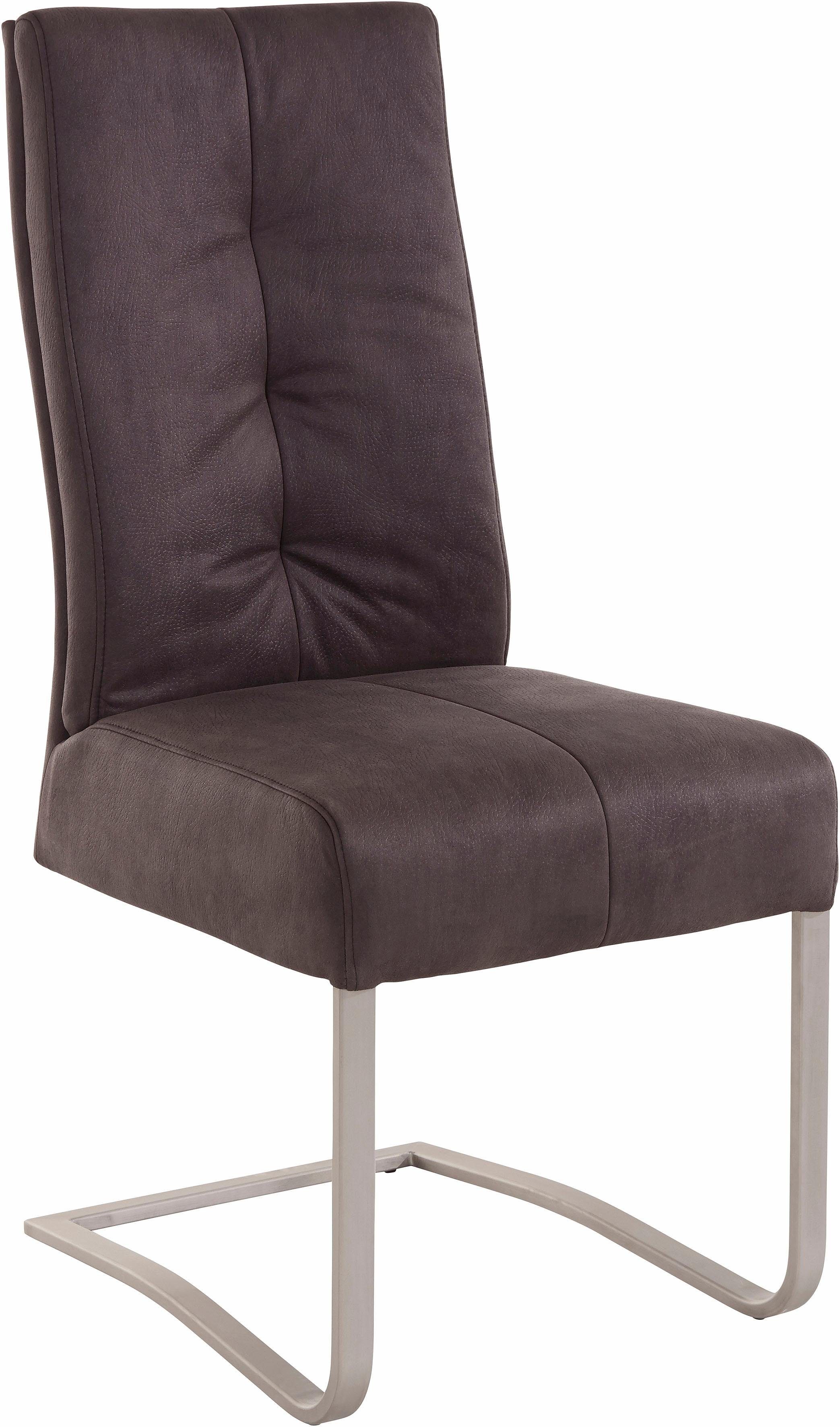 MCA furniture Eetkamerstoel Salva sledestoel 1 met pocketvering, belastbaar tot max. 120 kg (2 stuks)