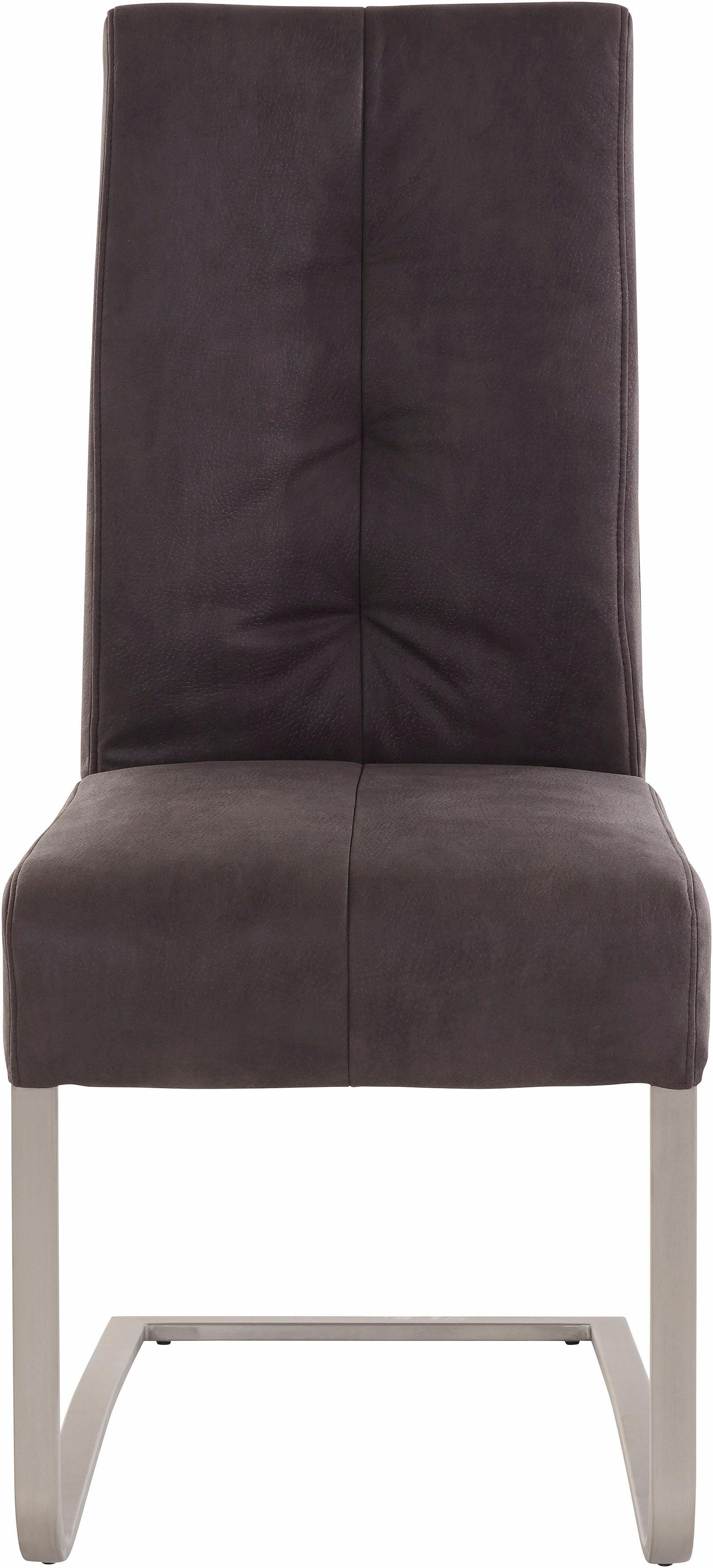 MCA furniture Eetkamerstoel Salva sledestoel 1 met pocketvering, belastbaar tot max. 120 kg (2 stuks)