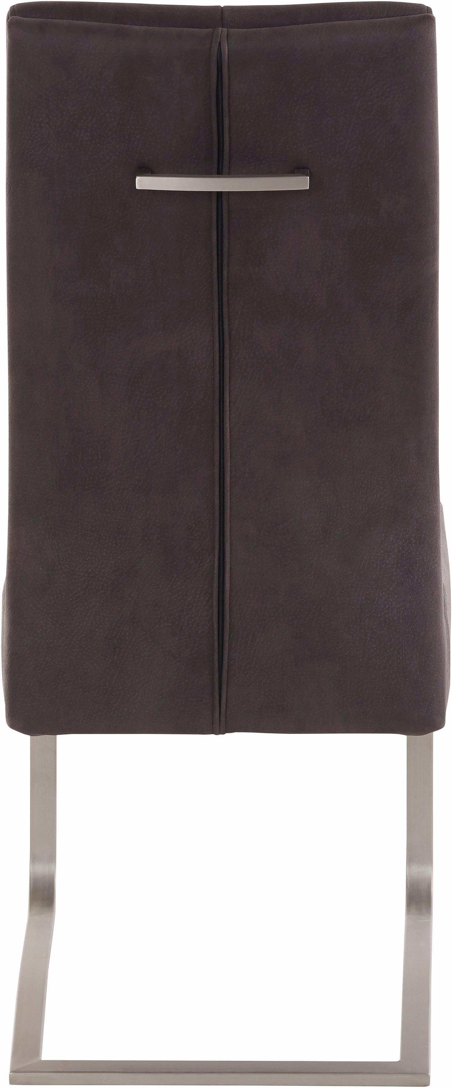MCA furniture Eetkamerstoel Salva sledestoel 1 met pocketvering, belastbaar tot max. 120 kg (2 stuks)