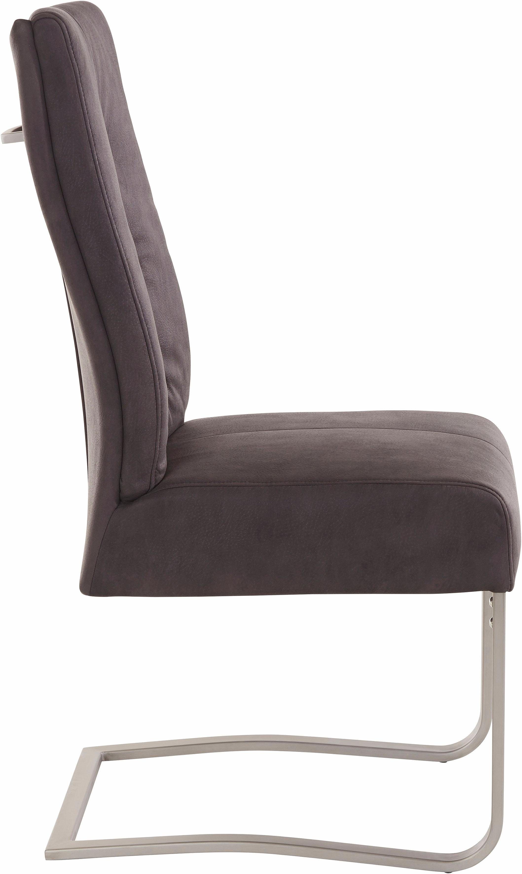 MCA furniture Eetkamerstoel Salva sledestoel 1 met pocketvering, belastbaar tot max. 120 kg (2 stuks)