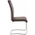mca furniture vrijdragende stoel artos stoel tot 140 kg belastbaar (set, 2 stuks) bruin