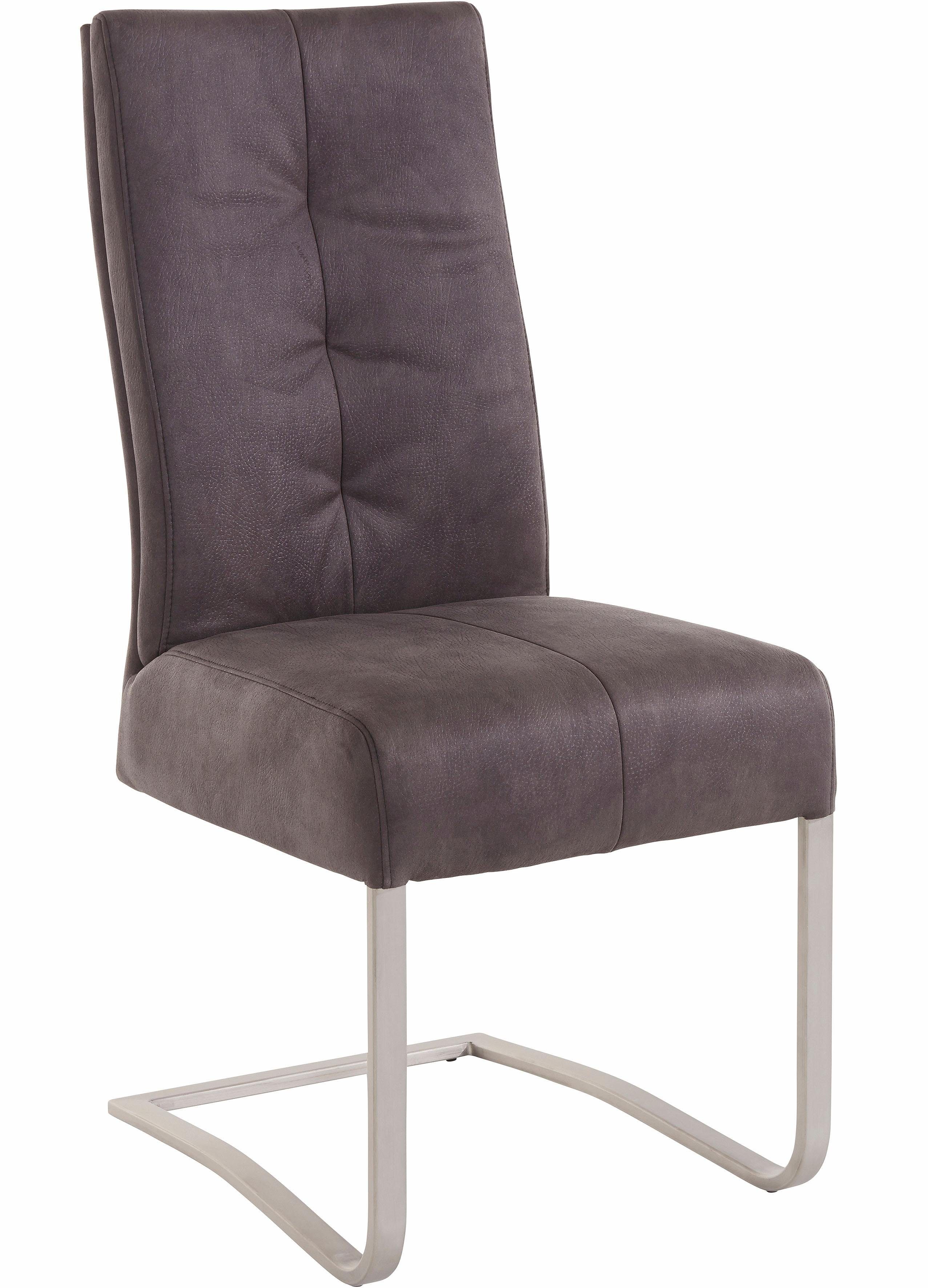 MCA furniture Eetkamerstoel Salva sledestoel 1 met pocketvering, belastbaar tot max. 120 kg (2 stuks)