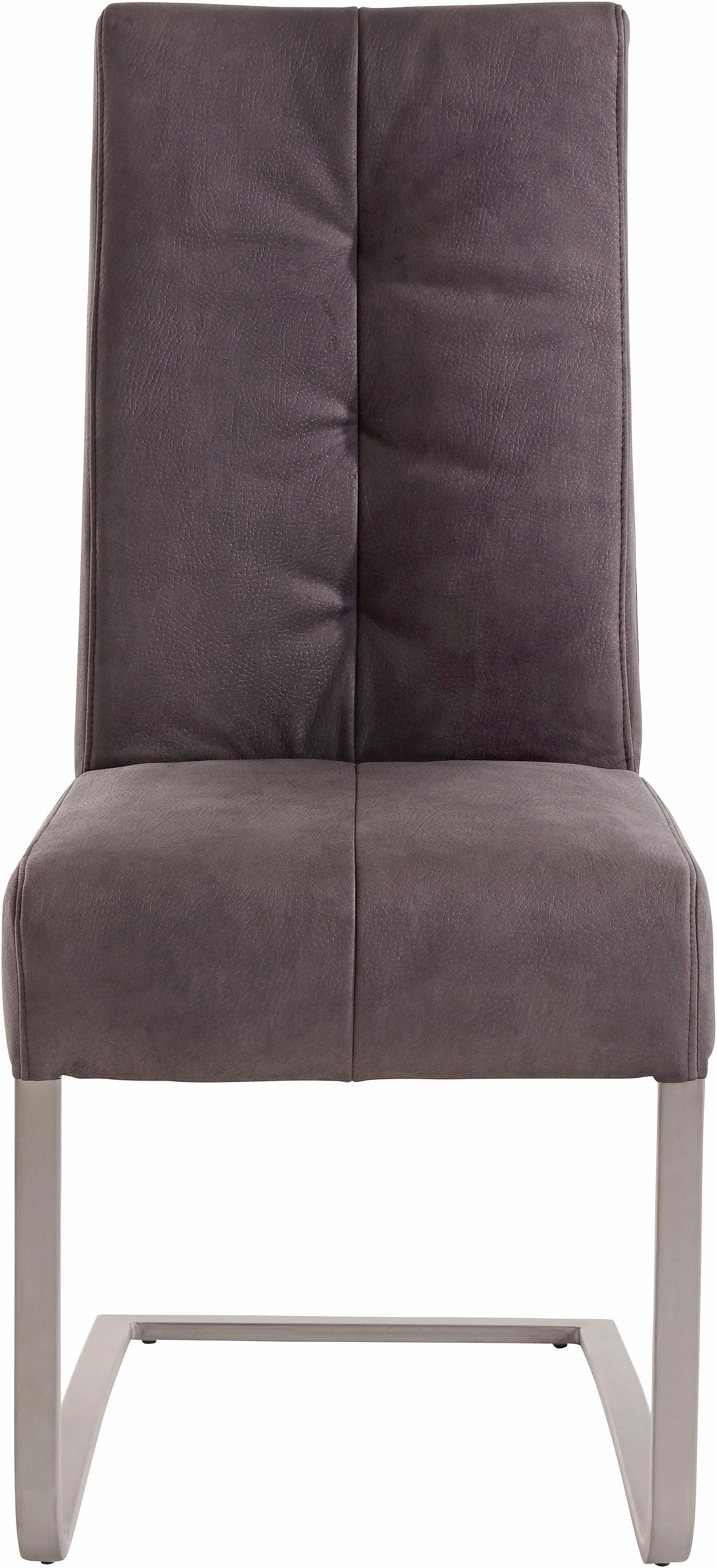 MCA furniture Eetkamerstoel Salva sledestoel 1 met pocketvering, belastbaar tot max. 120 kg (2 stuks)