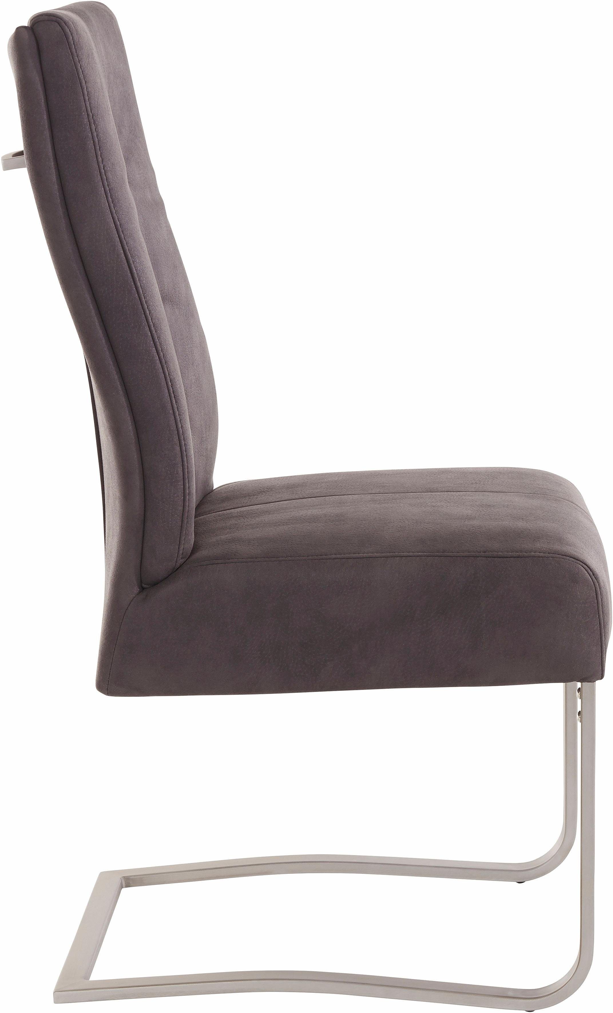 MCA furniture Eetkamerstoel Salva sledestoel 1 met pocketvering, belastbaar tot max. 120 kg (2 stuks)
