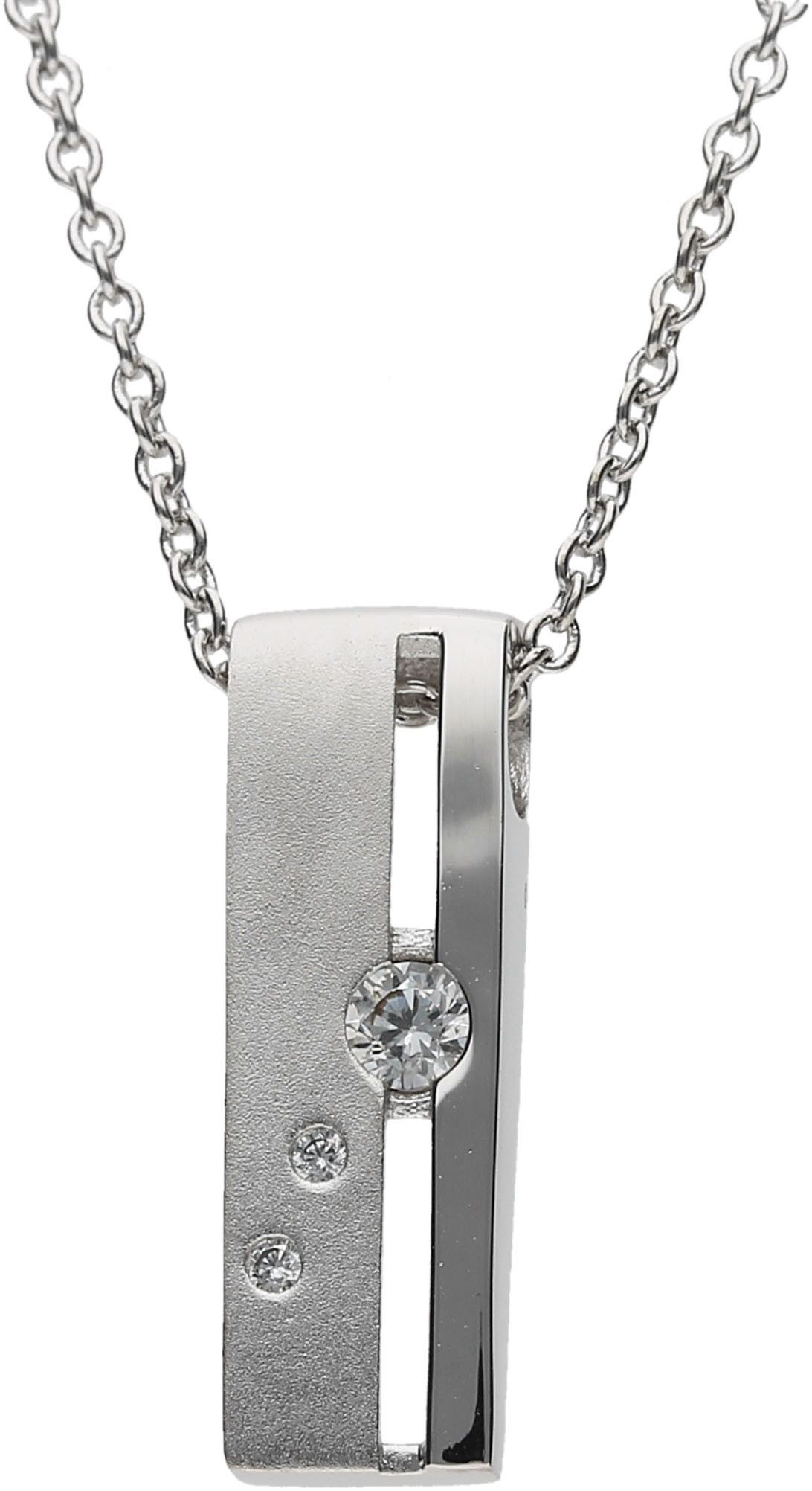 Firetti Ketting met hanger Sieraad cadeau halssieraad halsketting ketting mat glans dames kettingen zilver(kleur)