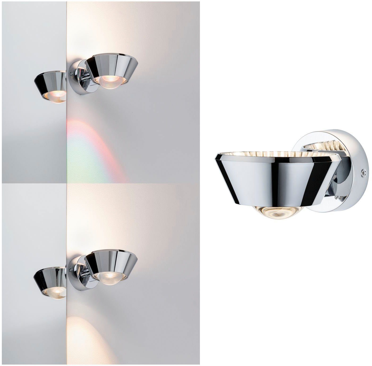 Paulmann Led-wandlamp Sabik Sabik IP44 9 / 1x4W, LED-module (1 stuk)