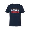 levi's t-shirt met grote logoprint blauw