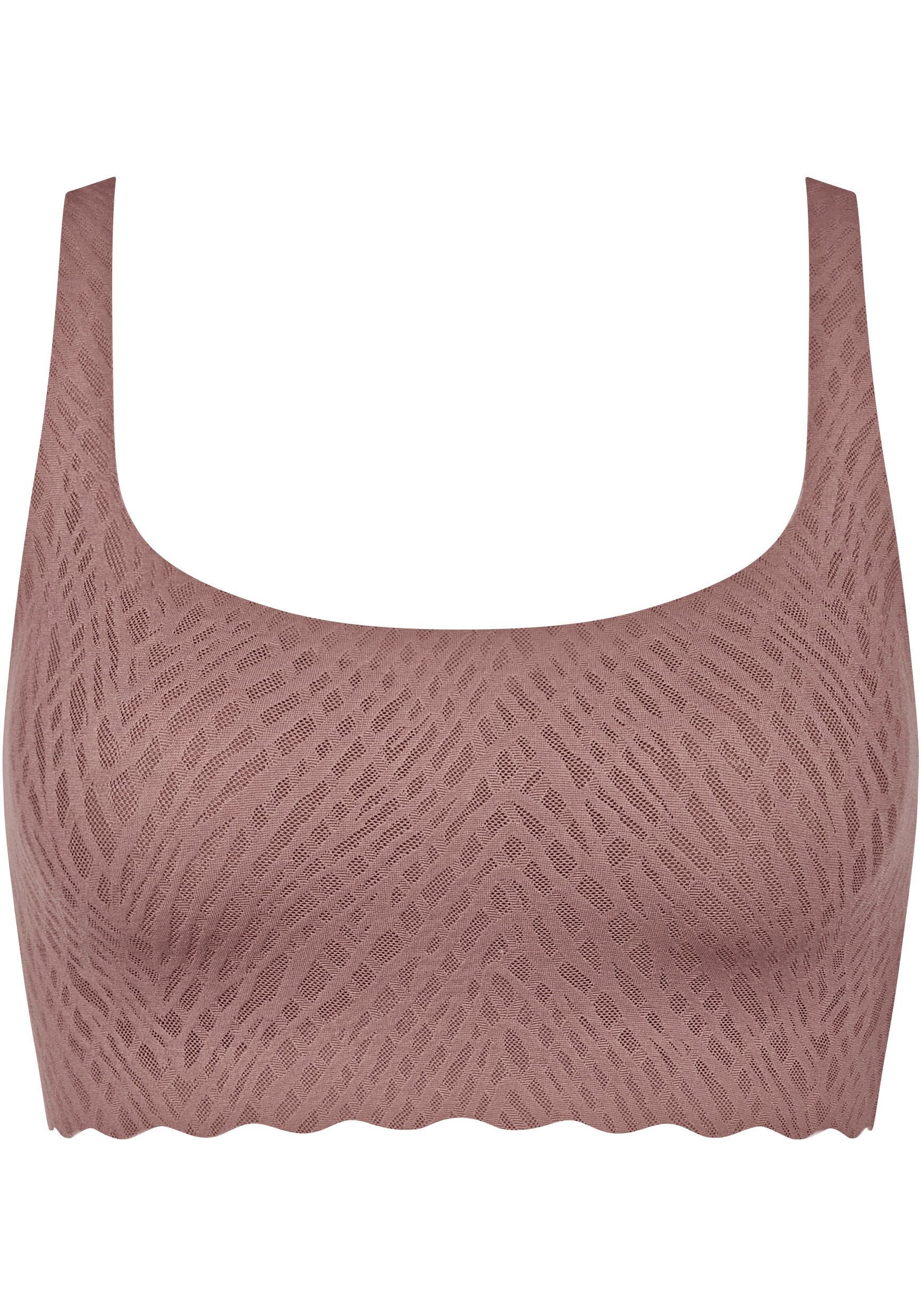 Sloggi Bustier ZERO Feel Bliss Top naadloos met kantlook (set 1-delig)