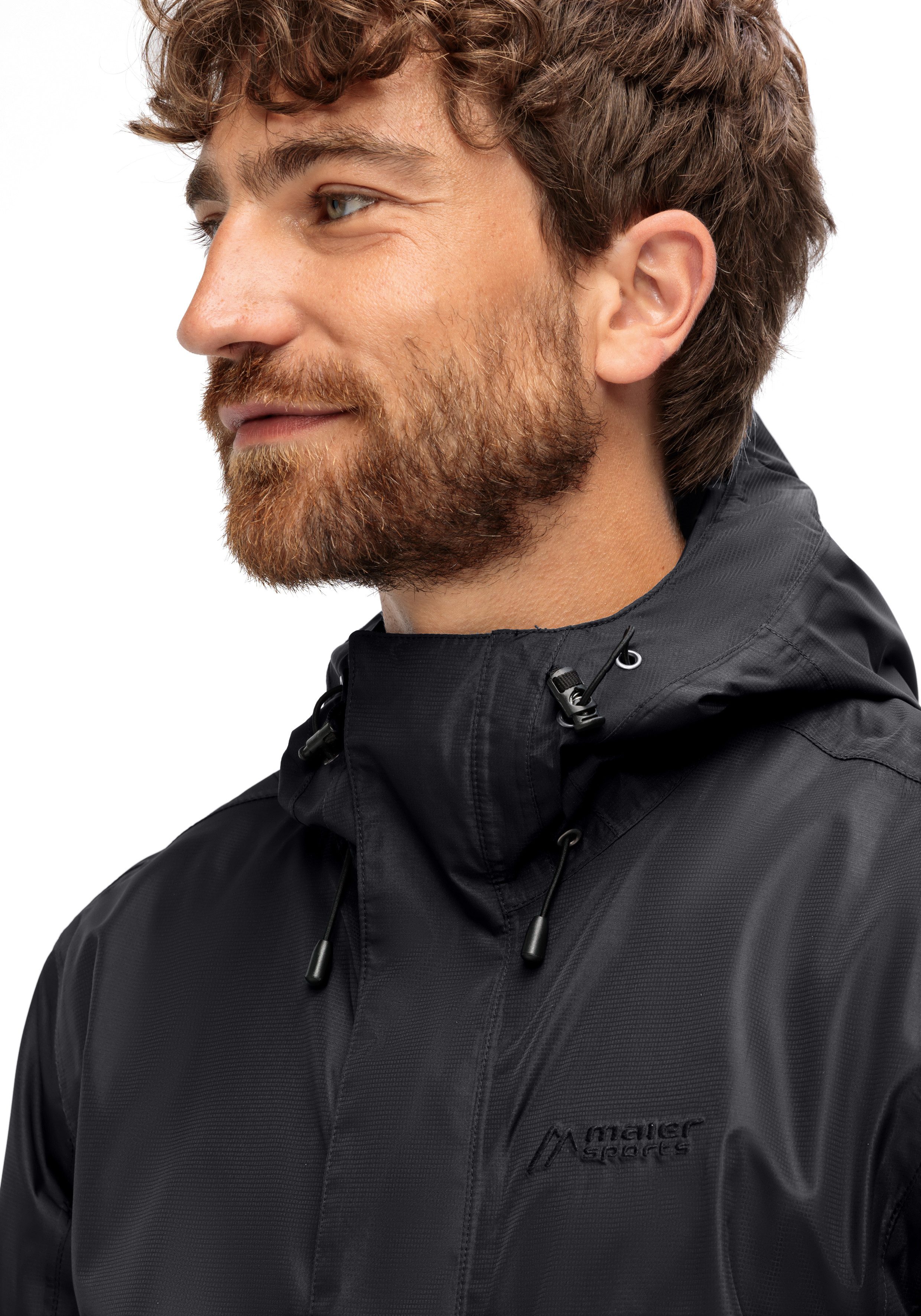 Maier Sports Outdoorjack Abbenstein M Heren jacke waterdicht, functionele jas met 2 buitenzakken + binnenzak