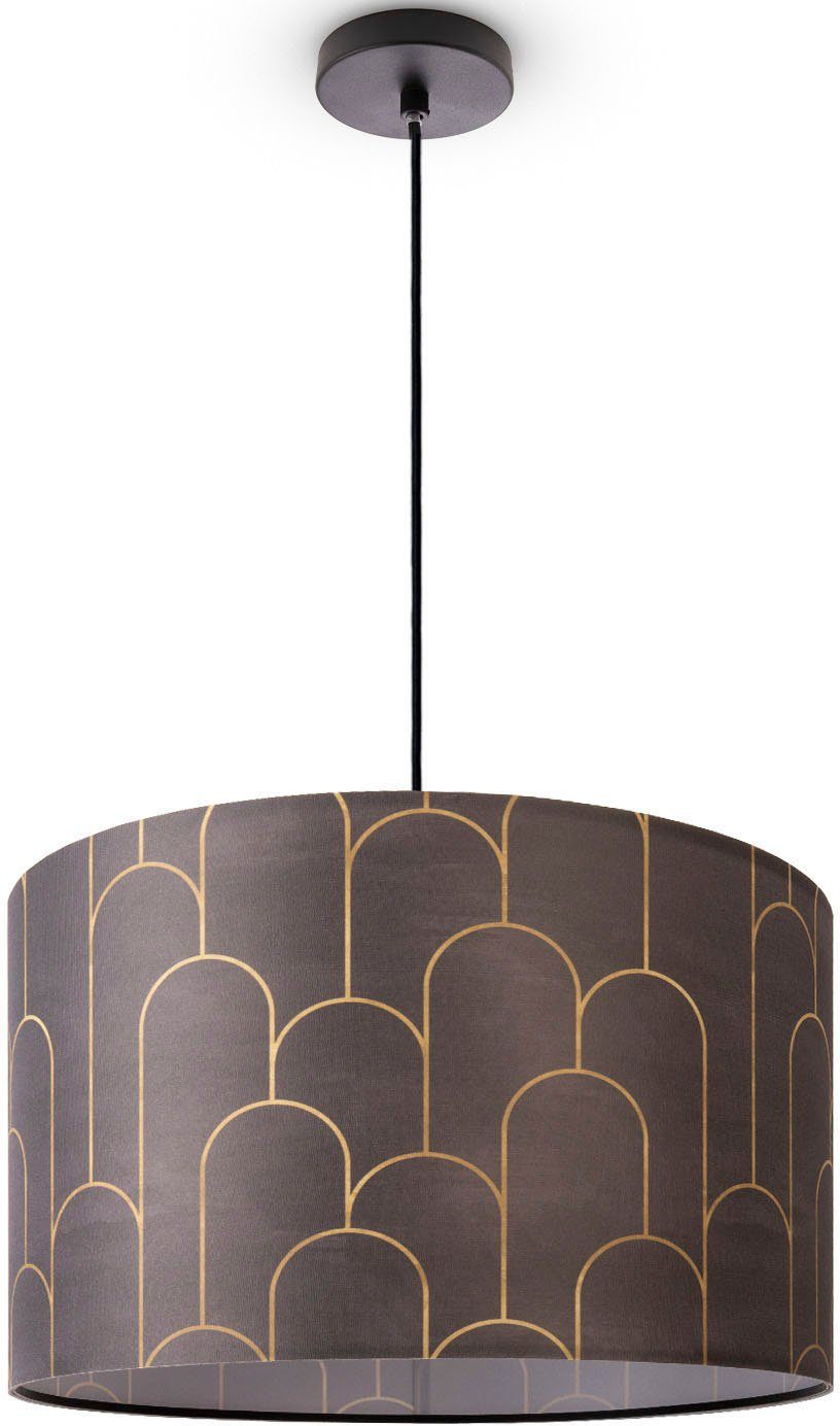 Paco Home Hanglamp Hugo Pillar Hanglamp vintage woonkamerlamp met lampenkap modern