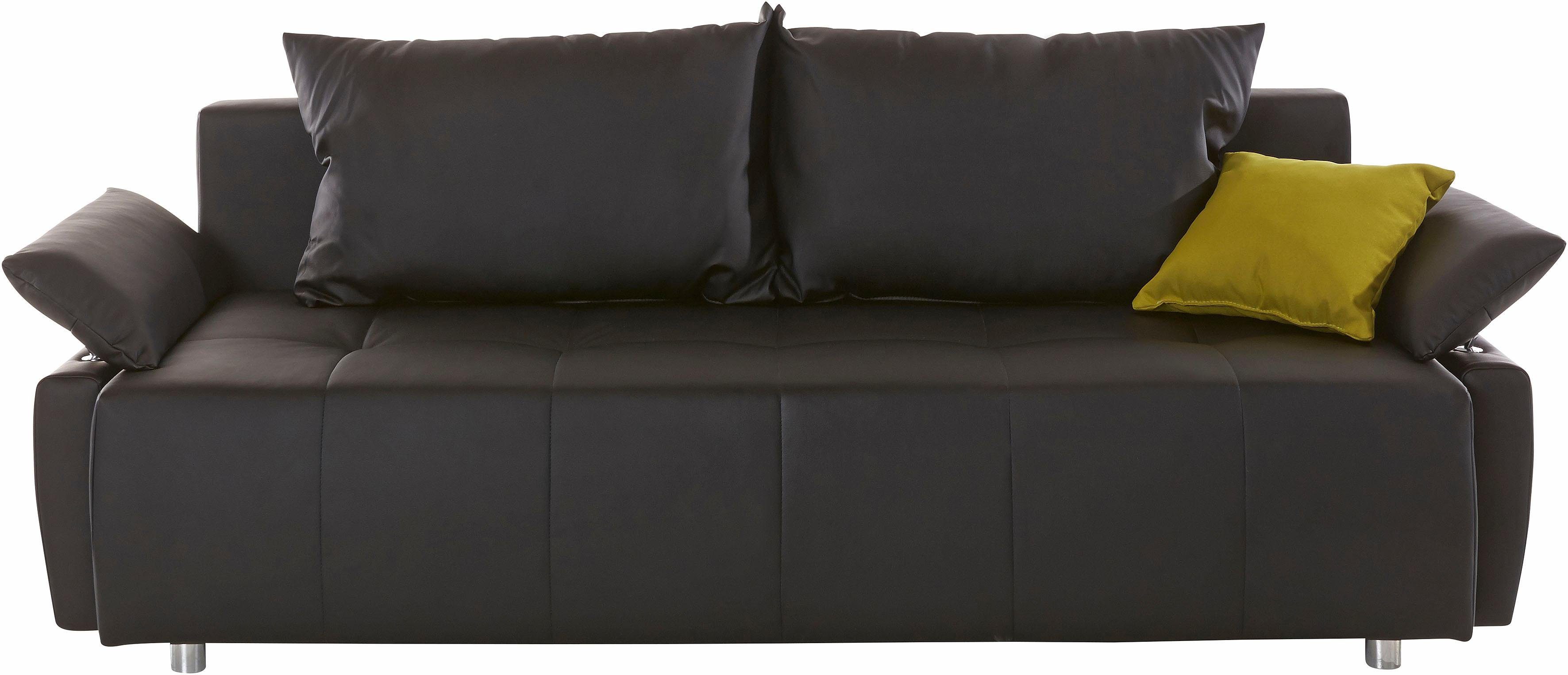 COLLECTION AB Slaapbank Funtastic met binnenvering, slaapfunctie, inclusief 2 rugkussens en 1 sierkussen