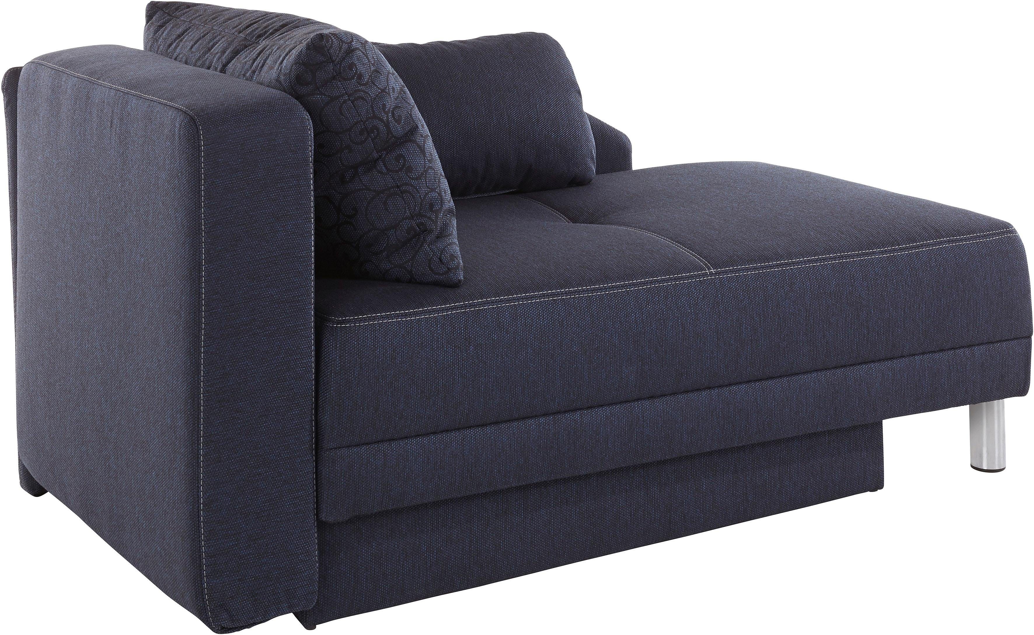 Jockenhöfer Gruppe Récamier ROY Chaise longue met slaapfunctie en bedkist, met binnenvering