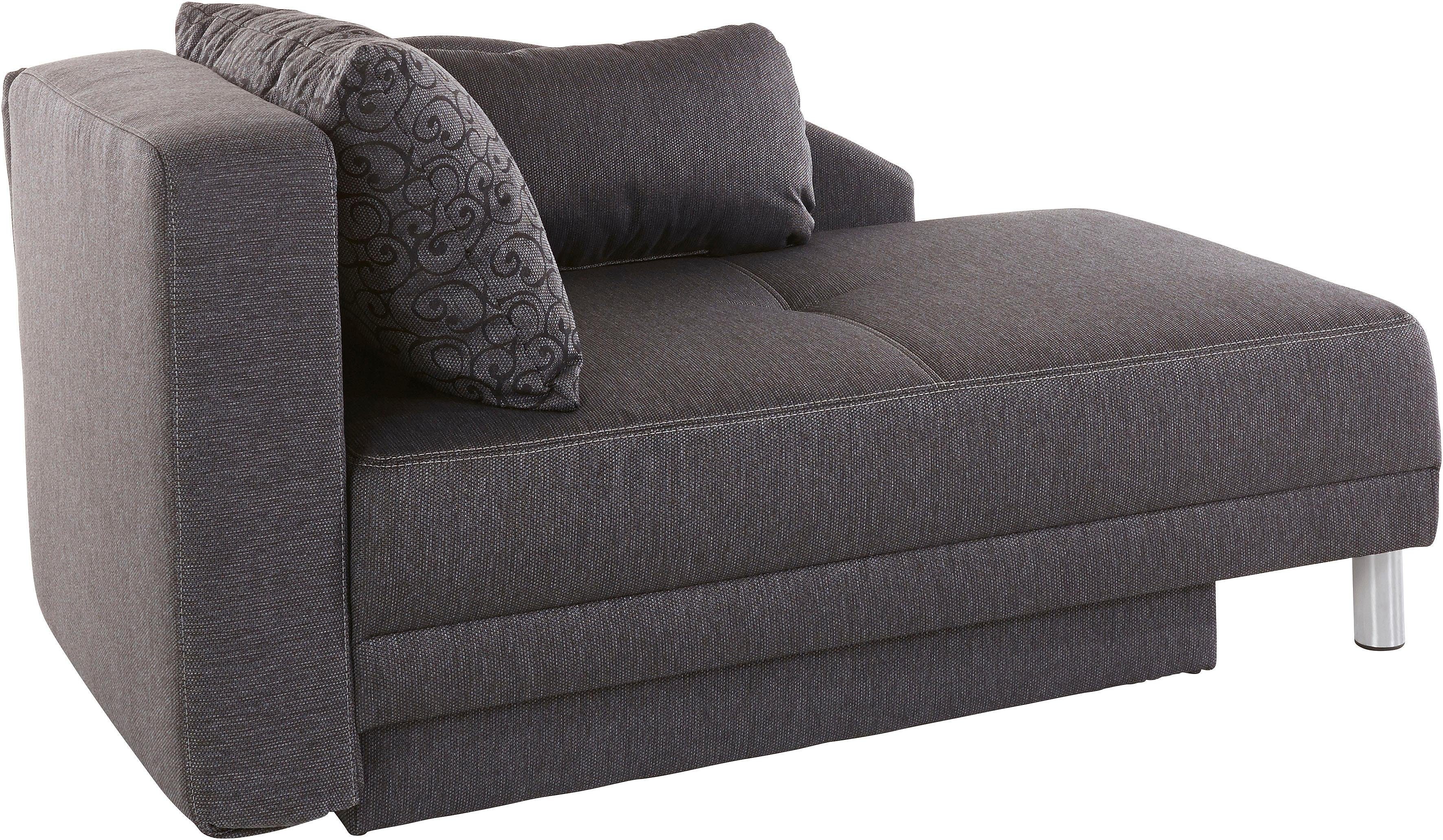 Jockenhöfer Gruppe Récamier ROY Chaise longue met slaapfunctie en bedkist, met binnenvering