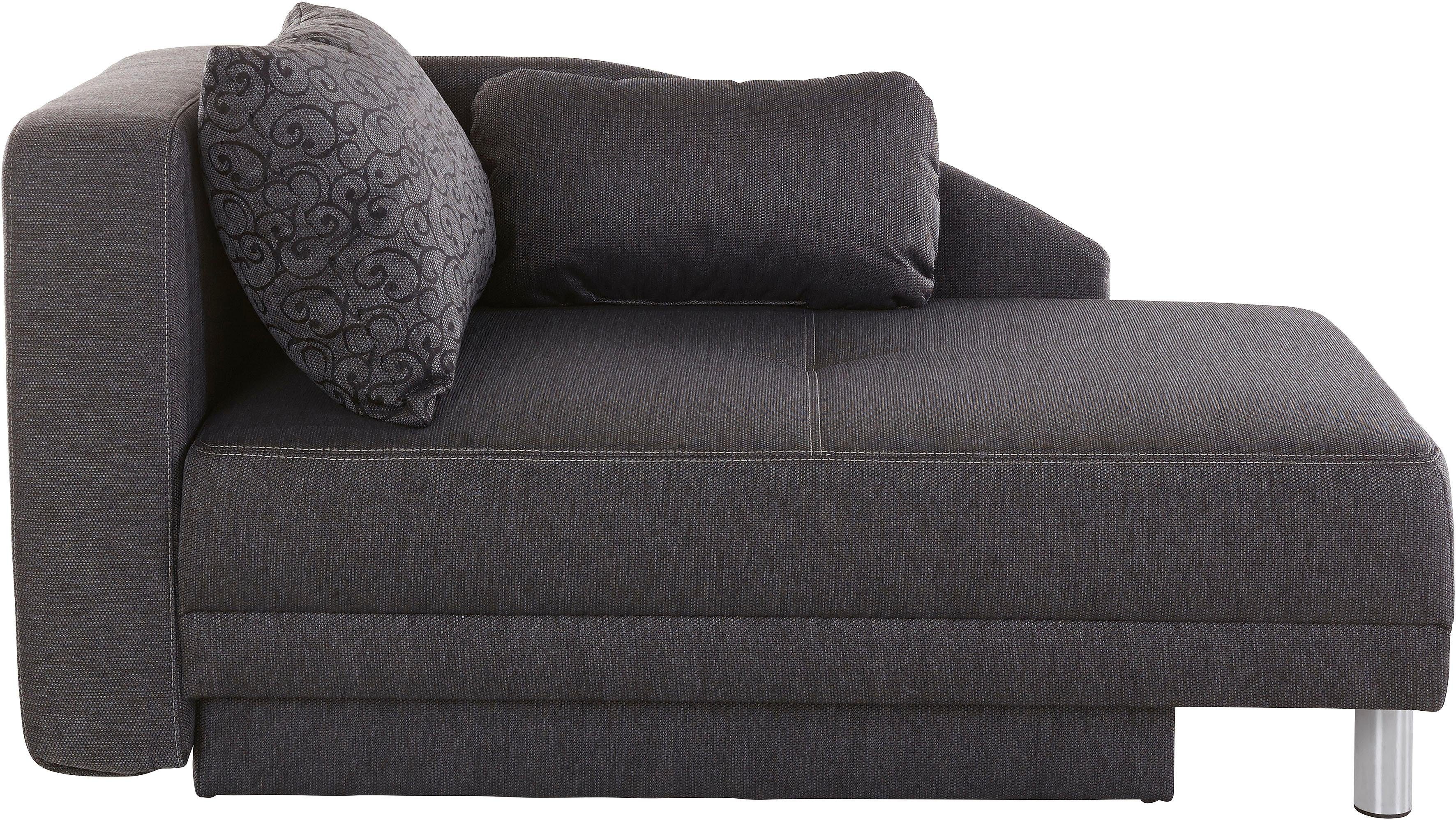 Jockenhöfer Gruppe Récamier ROY Chaise longue met slaapfunctie en bedkist, met binnenvering