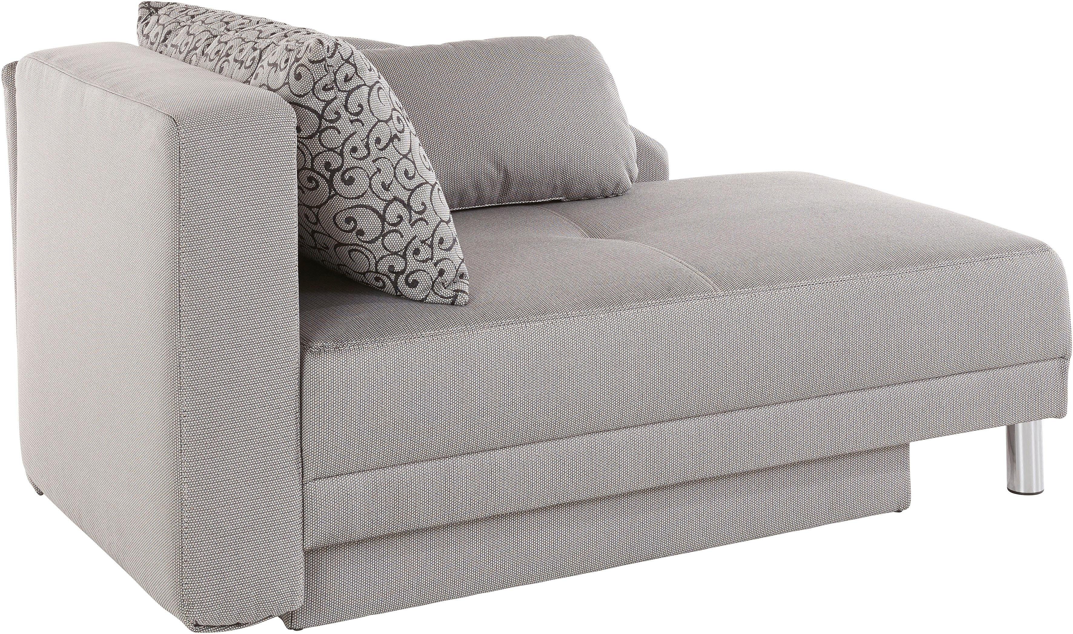 Jockenhöfer Gruppe Récamier ROY Chaise longue met slaapfunctie en bedkist, met binnenvering