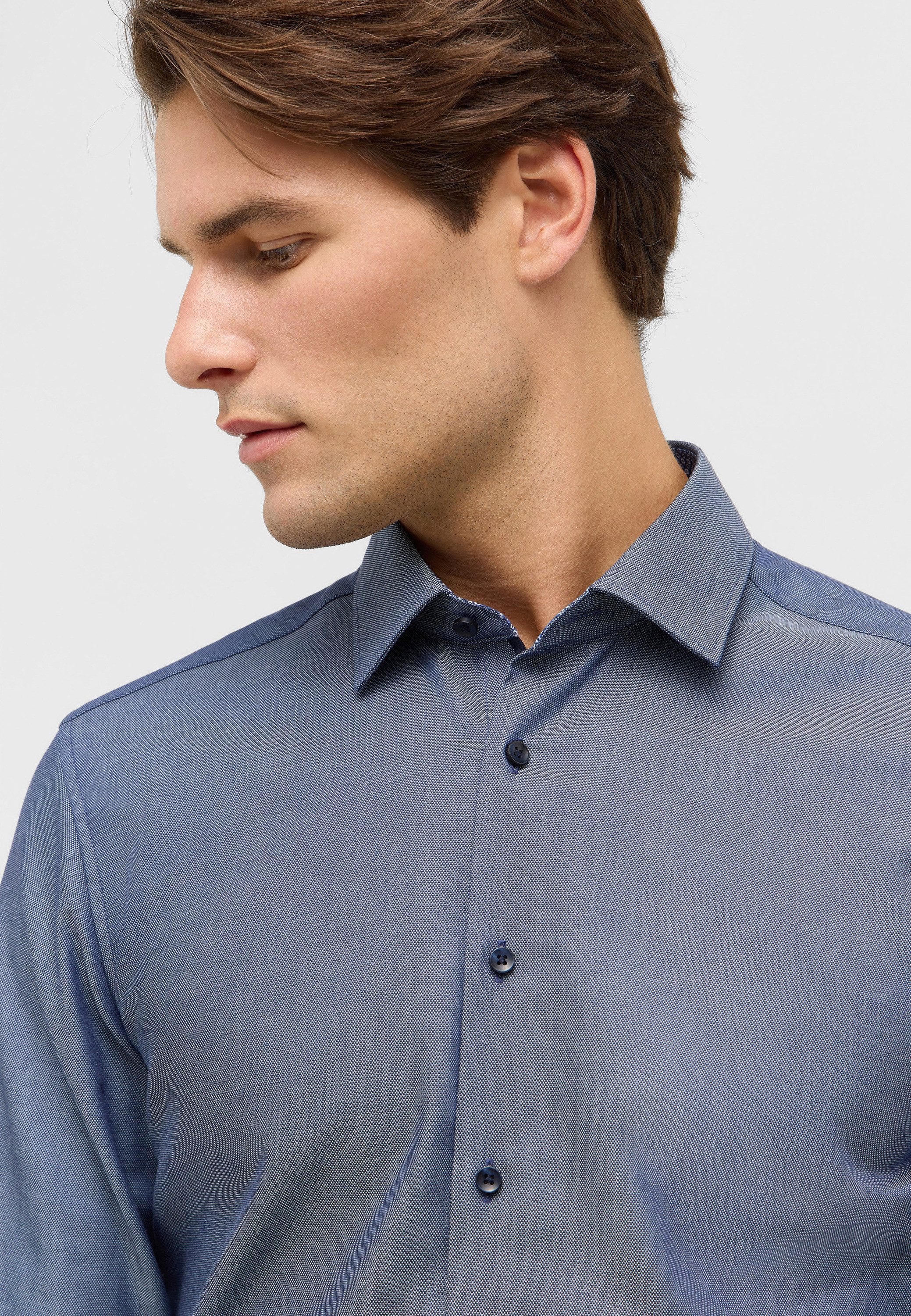 Eterna Overhemd met lange mouwen Slim fit NON IRON (strijkvrij)