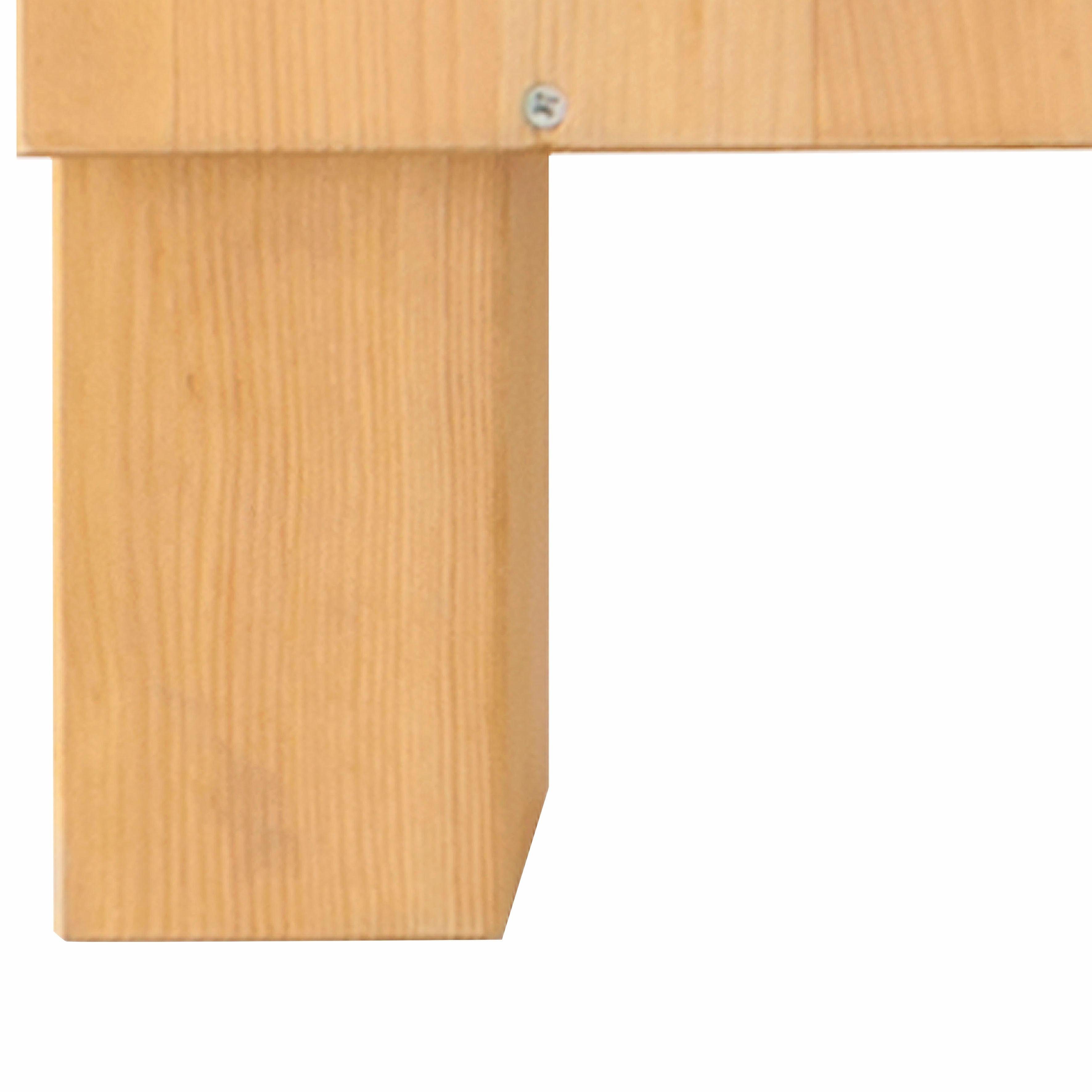 Home affaire Hoekonderkast Oslo 110 cm breed, van massief grenen, metalen grepen, landelijke look