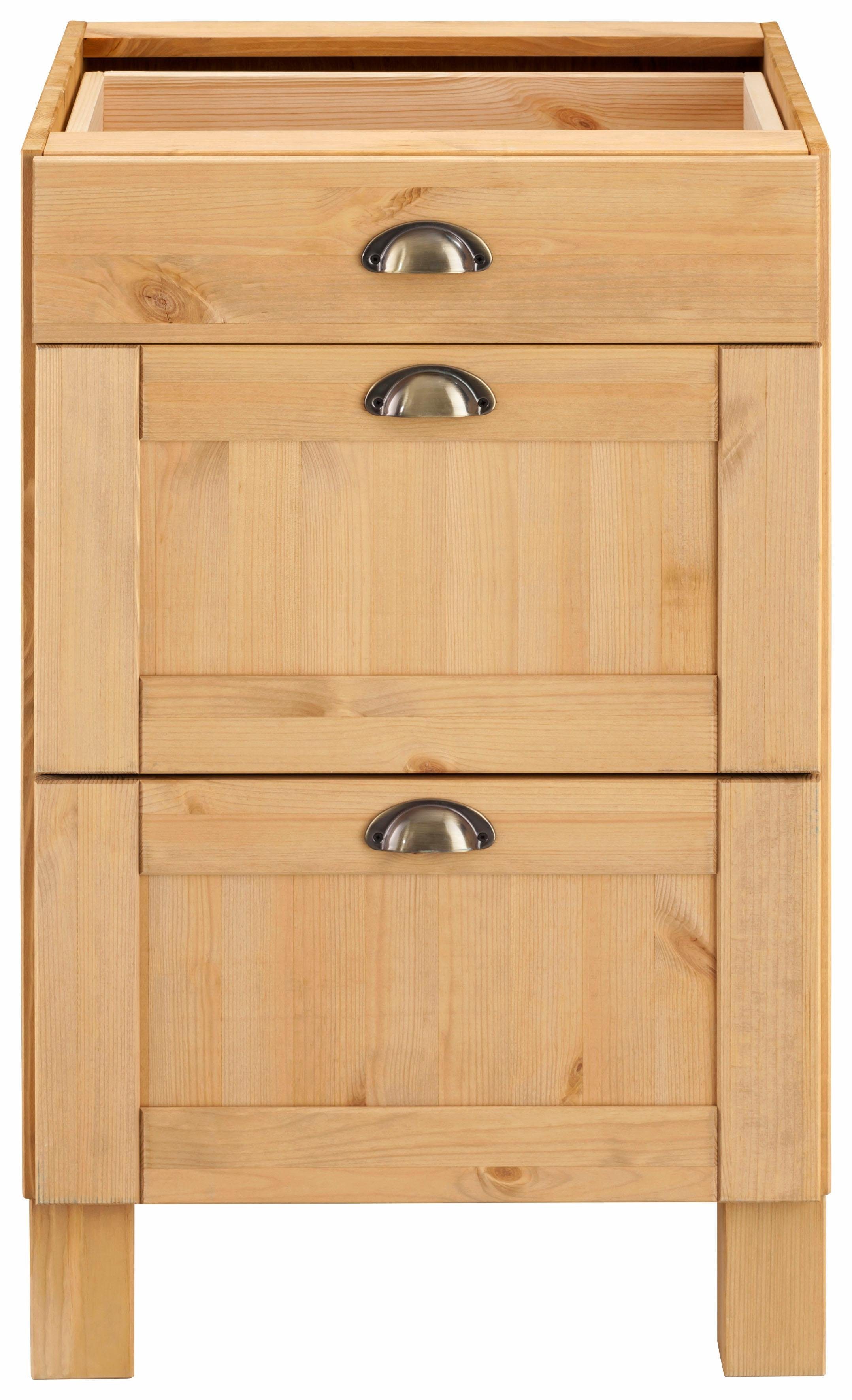 Home affaire Onderkast Oslo 50 cm breed, zonder werkblad, 3 laden