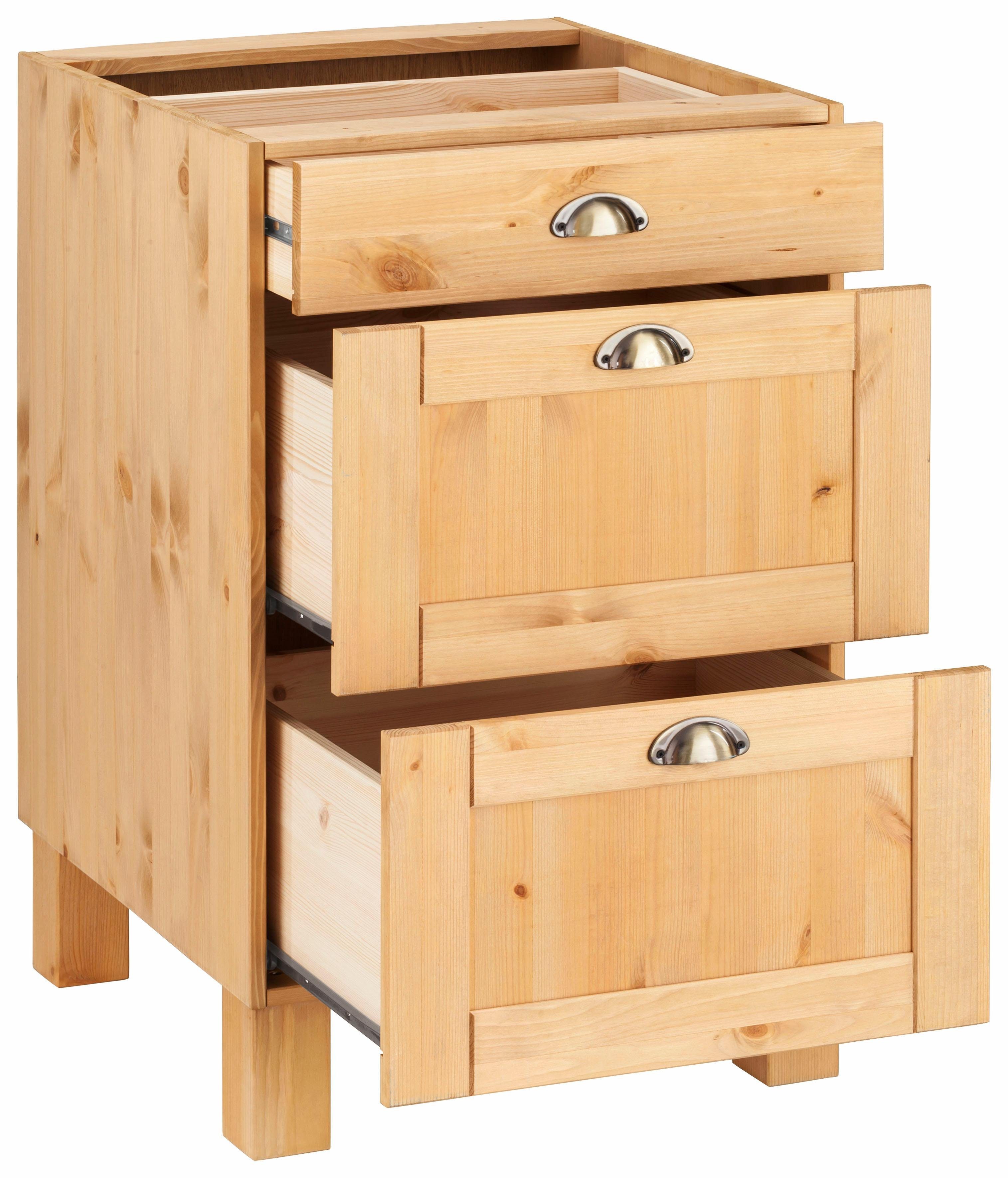 Home affaire Onderkast Oslo 50 cm breed, zonder werkblad, 3 laden