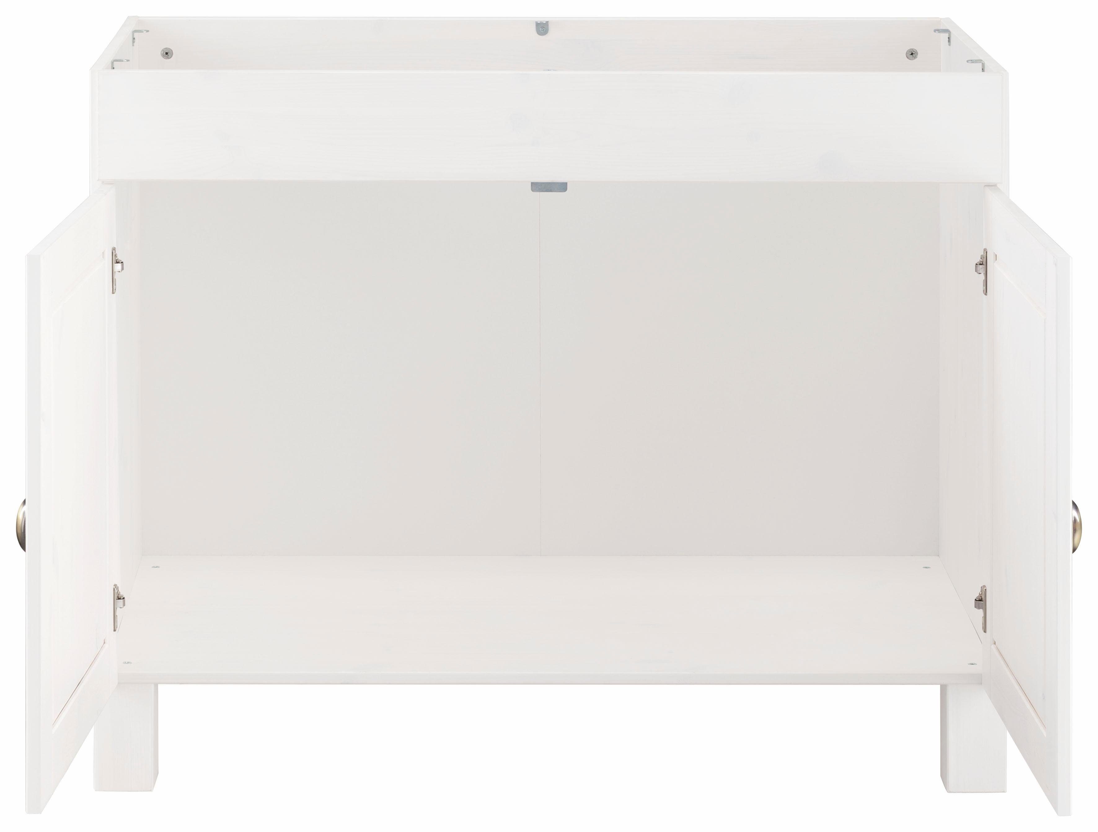 Home affaire Gootsteenkast Oslo 100 cm breed, inclusief inbouwspoelbak van edelstaal, van grenen