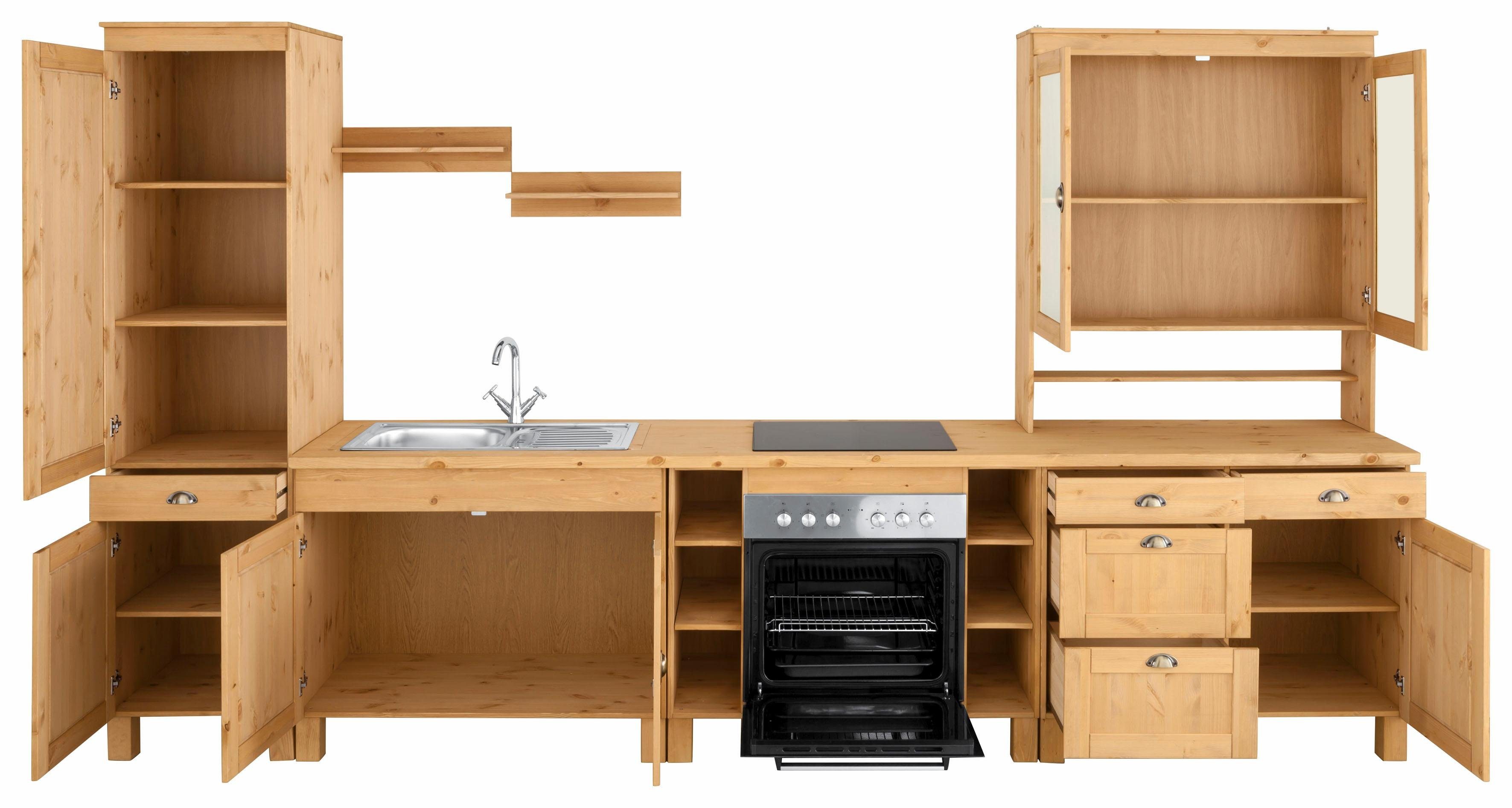Home affaire Keukenblok Oslo Breedte 350 cm, werkblad 35 mm dik, zonder elektrische apparaten