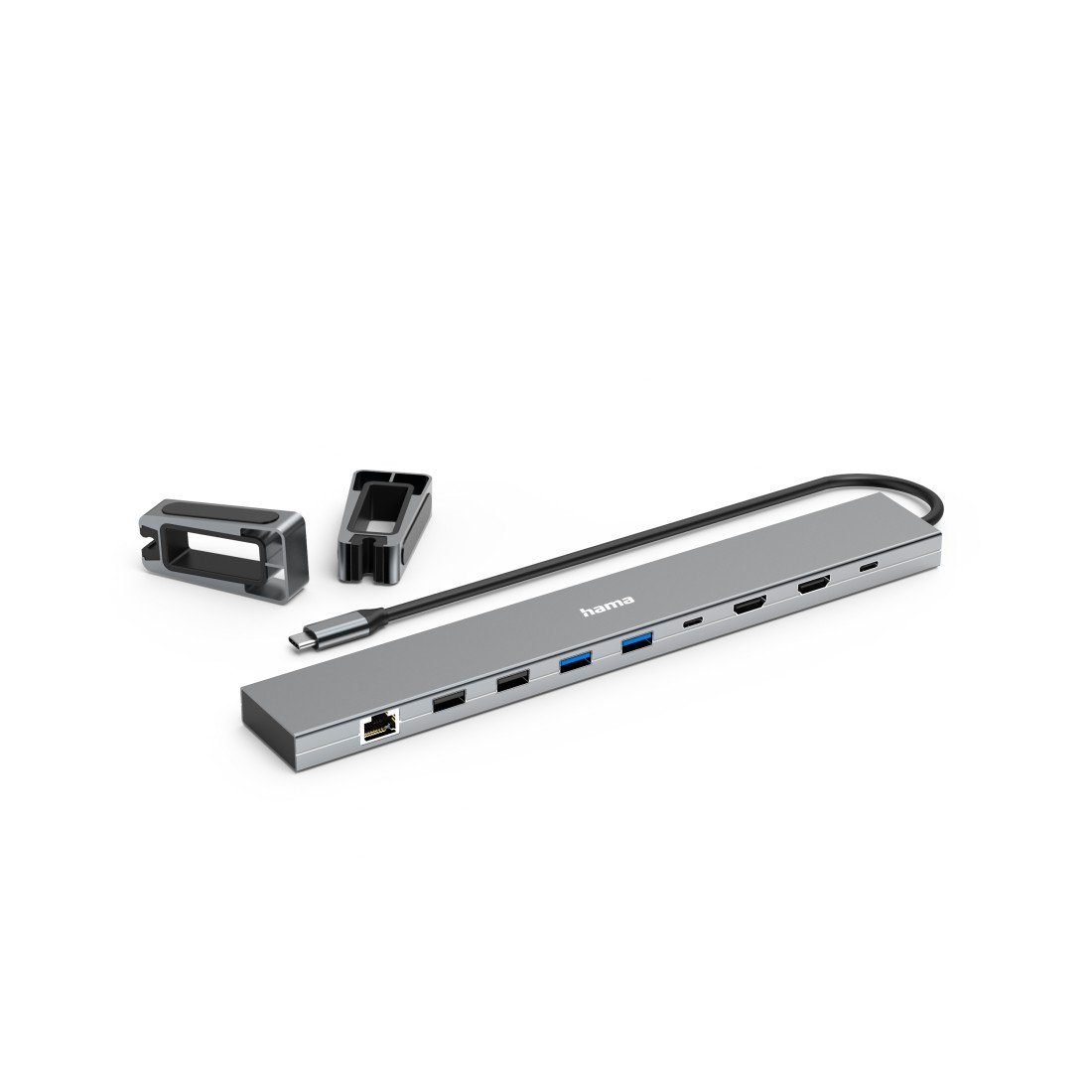 Hama Laptop-dockingstation USB hub 9in1 (USB-dockingstation 4K met: USB-A, USB-C, HDMI™, LAN)