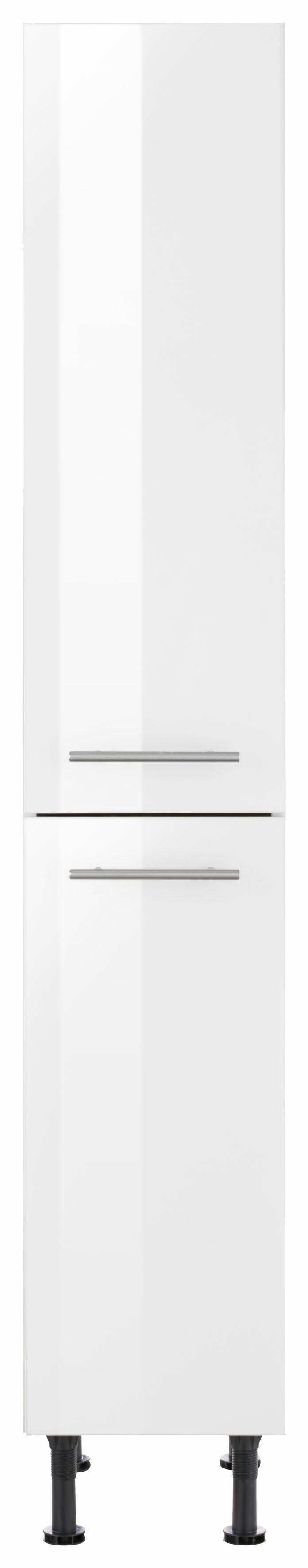 OPTIFIT Apothekerskast Bern 30 cm breed, 176 cm hoog, in hoogte verstelbare stelpootjes, metalen grepen