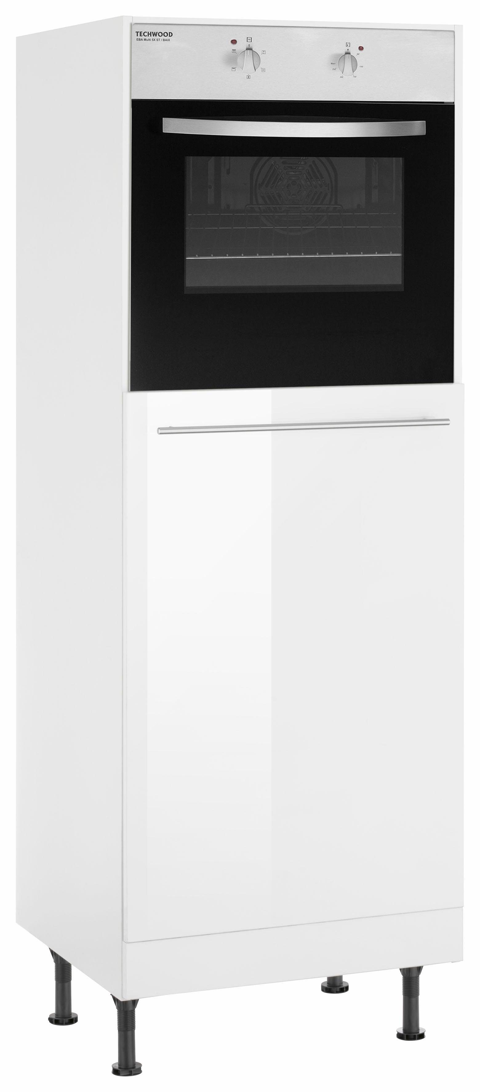 OPTIFIT Ovenombouwkast Bern 60 cm breed, 176 cm hoog, in hoogte verstelbare stelpootjes, met metalen greep